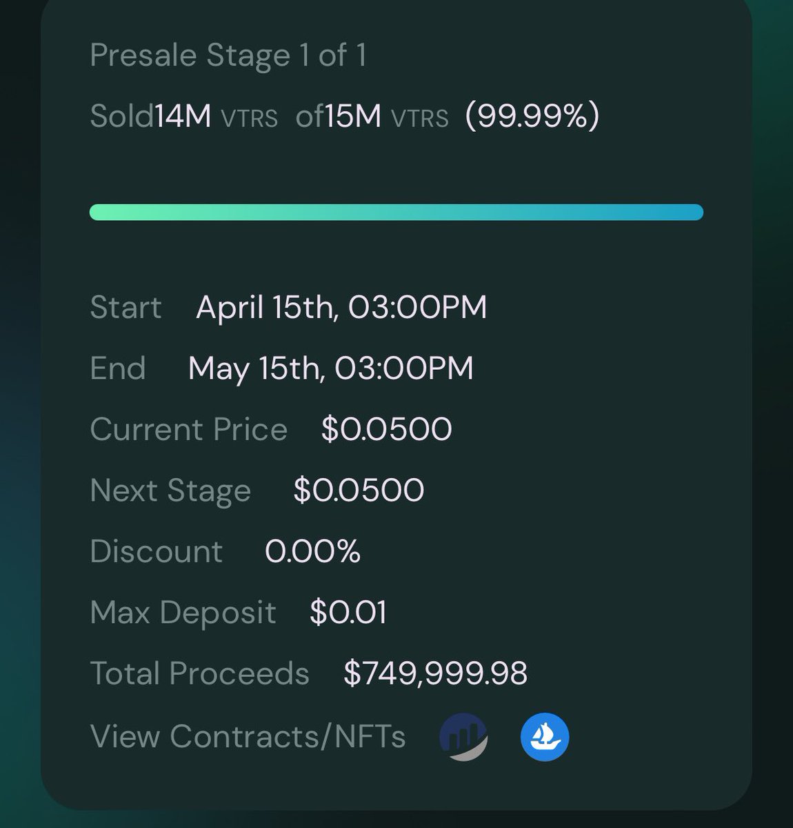 Incredible power in the #Vitreus community! Mainnet Sale is closed and sold out! NEVER extra VIPP. The VIPP gate is closed. Stack your ETH and USDC for the trading launch on 18 June on Uniswap! See ya all there! #Vitreus building stronger every day!