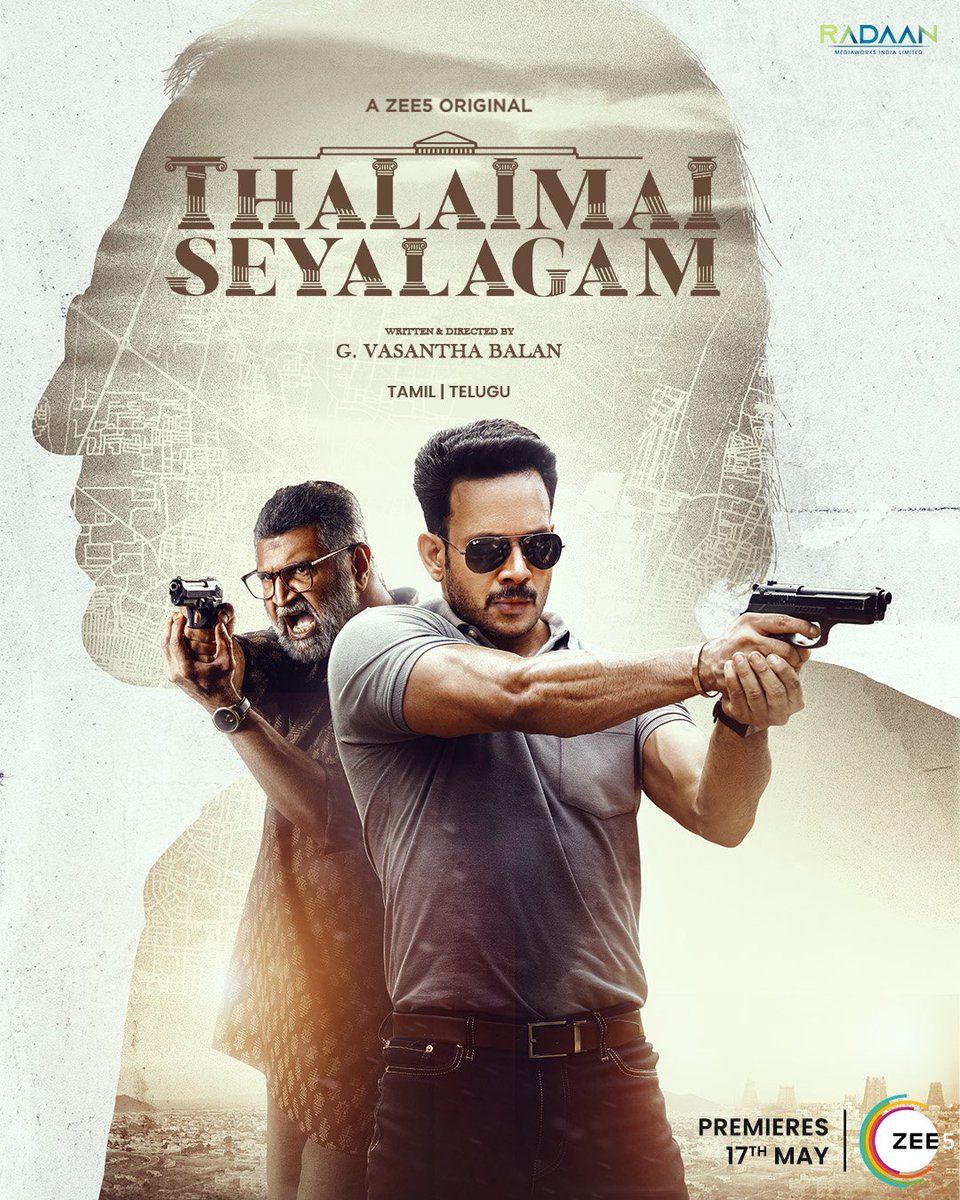 Tamil series #ThalaimaiSeyalagam will premiere on ZEE5 Premium on May 17th.

Also in Telugu.