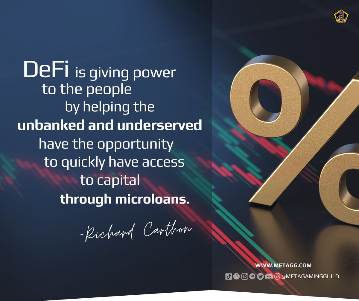 ✨ Fuel your week with MGG crypto quotes. Gain insights and stay inspired!

Here is a quote from Richard Carthon ⬇️

#crypto #cryptocurrency #CryptoQuotes #DeFi #security #assets #digitalassets #microloans