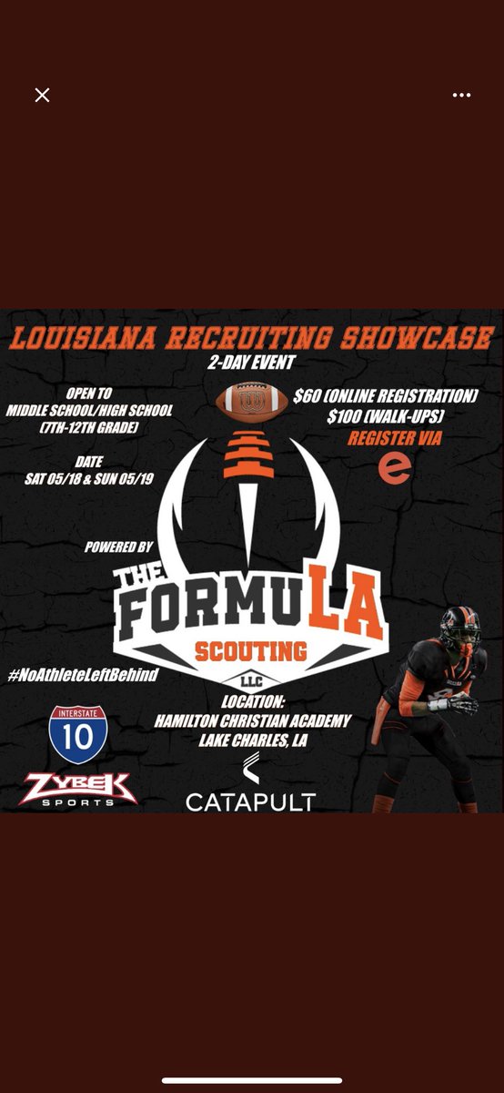 i am blessed to receive an invite to participate in the louisiana recruiting showcase🫶🏾@FormuLA_Scout @FbIberia @Jeff_XOS @MarshallRivals @4thQtMentality