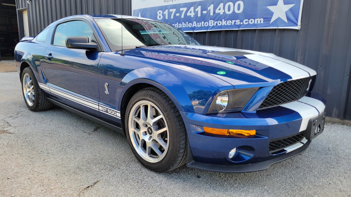 #RetailMyRide of the Day is a 1 of 1,054 Vista Blue 2007 Ford Mustang Shelby GT500 with only 22K miles!  Supercharged 5.4L V8 with 500 HP!