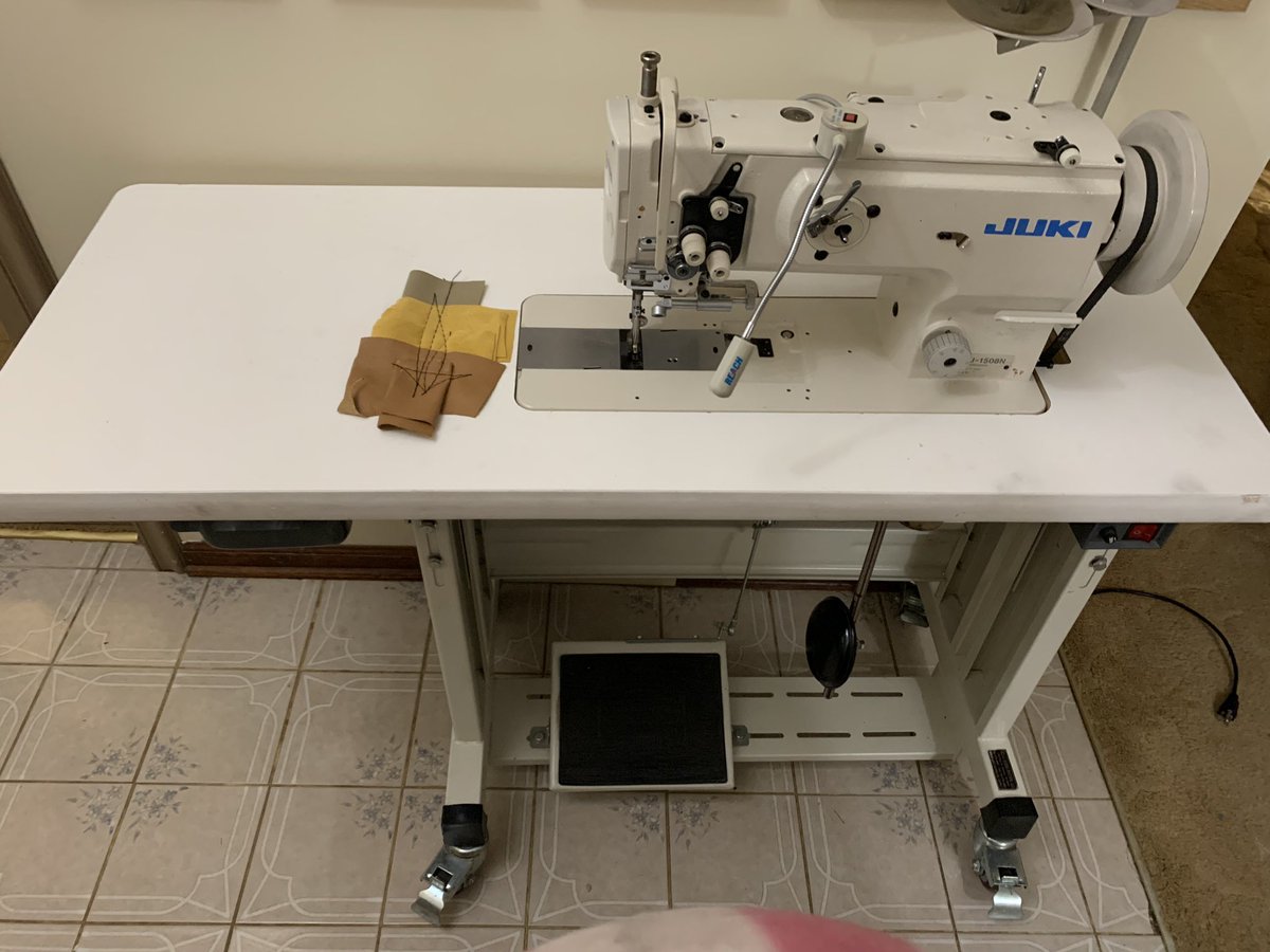 devildogmrk's tweet image. So, I did a thing today 😂 I picked up a Juki LU-1508N Heavy Duty Thick Material Industrial Sewing Machine. #Sewing #Juki #SewingMachine #IndustrialSewingMachine