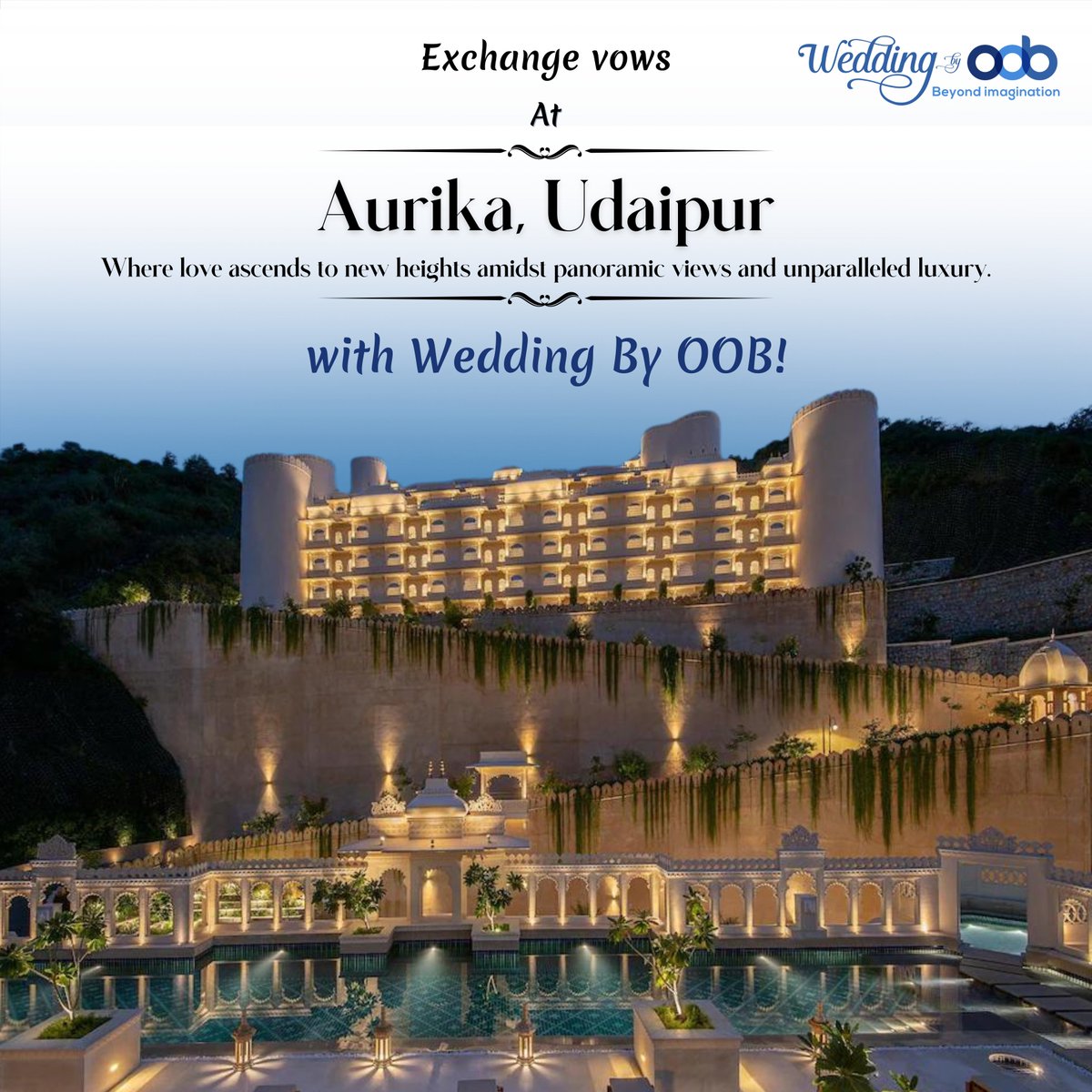 𝐃𝐢𝐬𝐜𝐨𝐯𝐞𝐫 𝐭𝐡𝐞 𝐩𝐞𝐫𝐟𝐞𝐜𝐭 𝐬𝐞𝐭𝐭𝐢𝐧𝐠 𝐟𝐨𝐫 𝐲𝐨𝐮𝐫 𝐬𝐩𝐞𝐜𝐢𝐚𝐥 𝐝𝐚𝐲 𝐚𝐭 𝐀𝐮𝐫𝐢𝐤𝐚 𝐰𝐢𝐭𝐡 𝐖𝐞𝐝𝐝𝐢𝐧𝐠 𝐁𝐲 𝐎𝐎𝐁! 

 #weddinginspiration #weddingplanner #weddingplanning #aurikaudaipur  #weddingplannersindia
