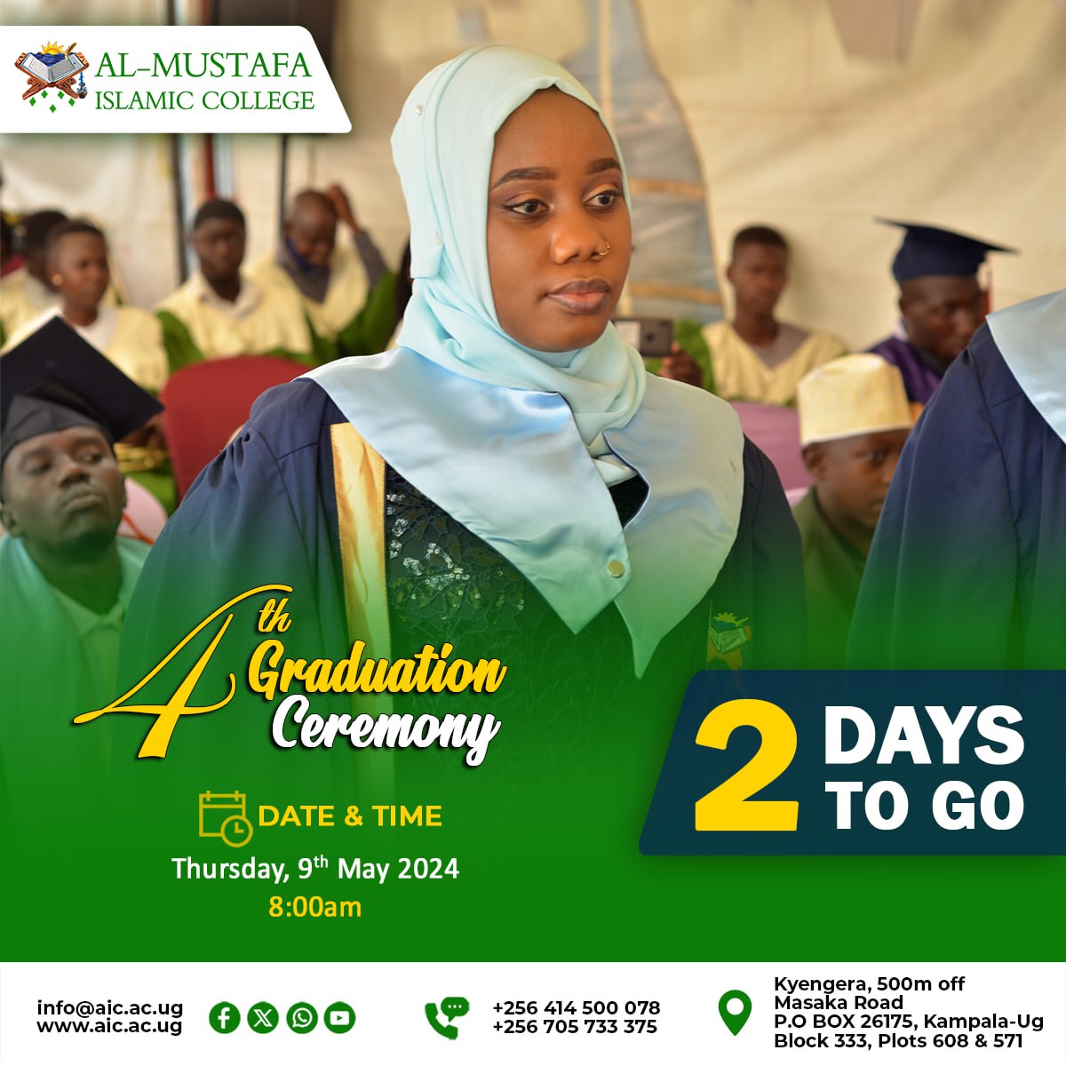 Counting down to our AIC 4th Graduation Ceremony. 2 days to go.
#education #vocationaltraining
@Rukianakadama @OPMUganda @StateHouseUg @UBTEBOfficial @roohallahdehgh1