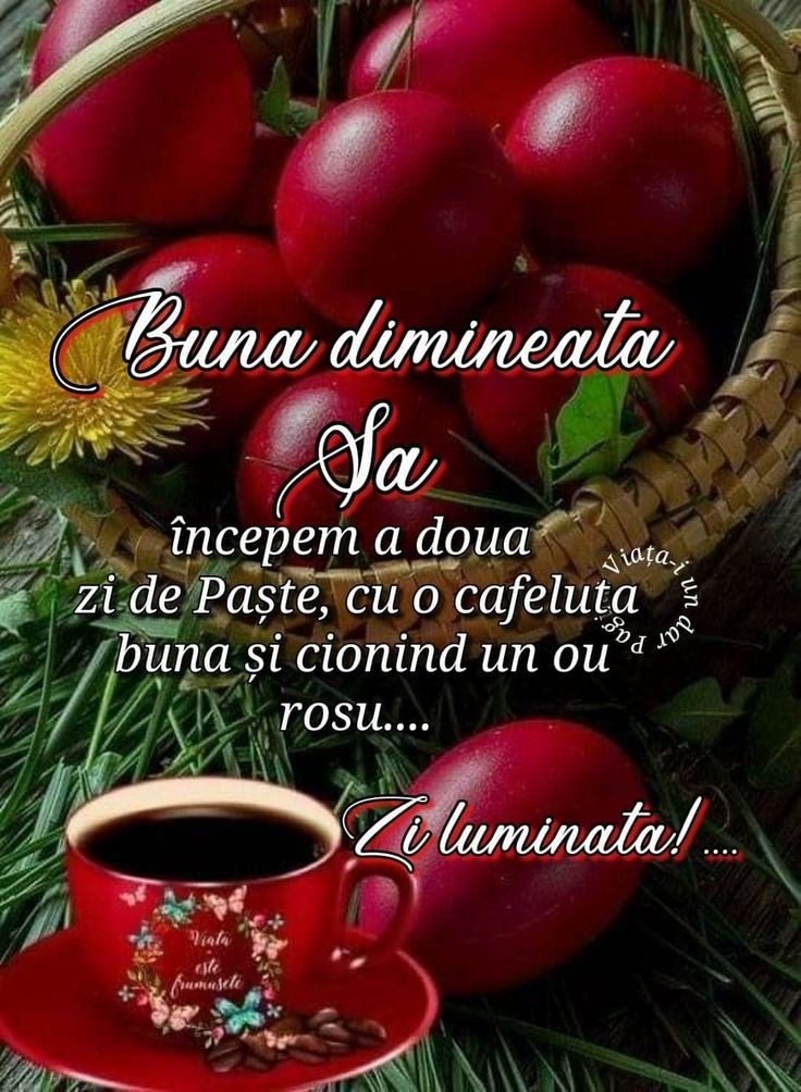 Hristos a Înviat! Bună dimineața!☕ Să aveți o săptămână binecuvântată de Dumnezeu!💐💐💐