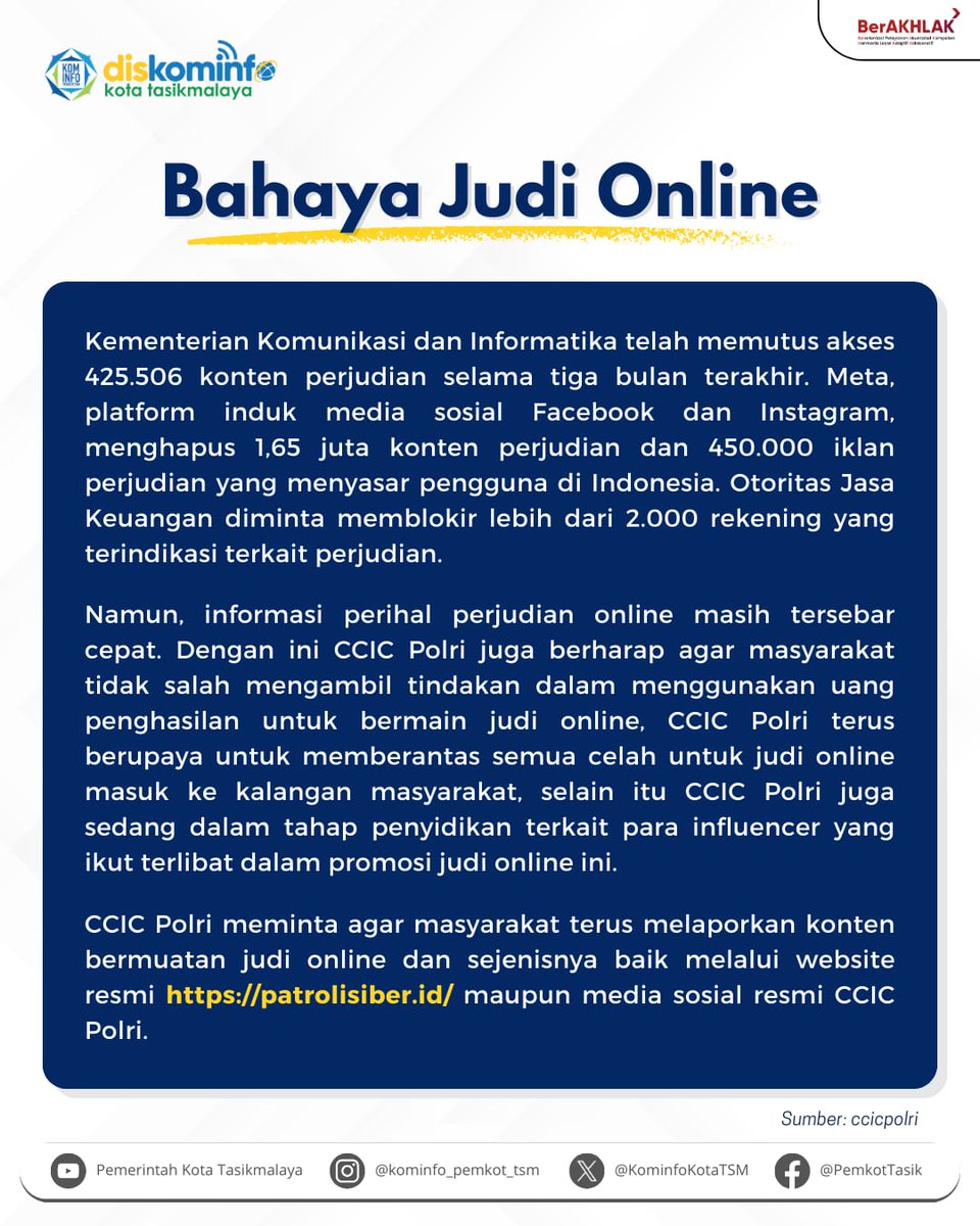 Barayaaa..kita waspadai jerat judi online yukk.!! Simak informasi berikut ini yaa....

#judol #judionline #education #cyber
