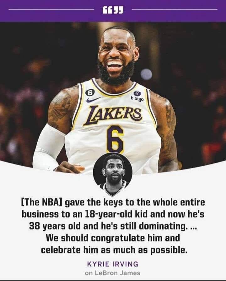 Kyrie once dropped one of the truest LeBron quotes out there. 🔥