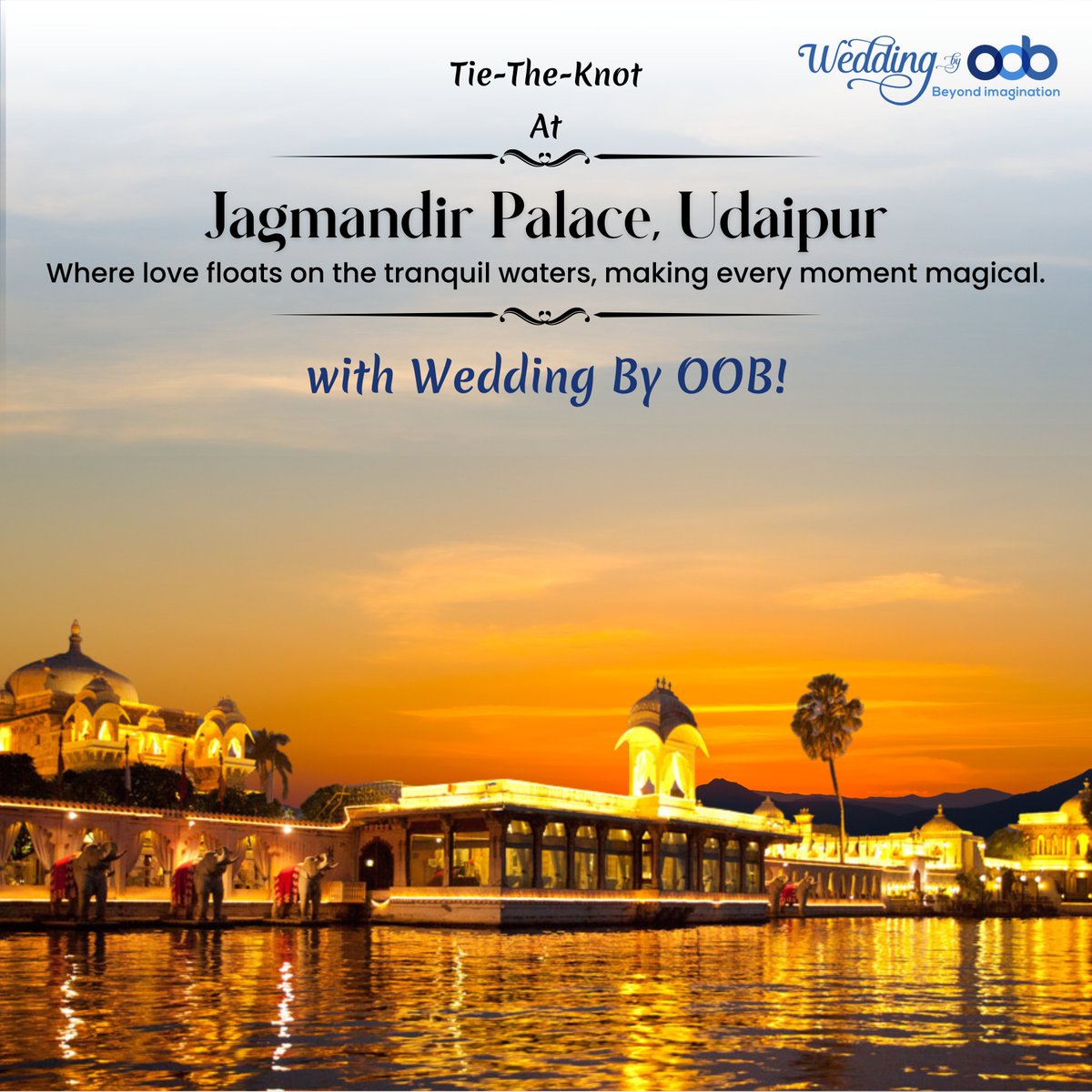 𝐄𝐱𝐩𝐞𝐫𝐢𝐞𝐧𝐜𝐞 𝐭𝐡𝐞 𝐦𝐚𝐠𝐢𝐜 𝐨𝐟 𝐉𝐚𝐠𝐦𝐚𝐧𝐝𝐢𝐫 𝐏𝐚𝐥𝐚𝐜𝐞 𝐰𝐢𝐭𝐡 𝐖𝐞𝐝𝐝𝐢𝐧𝐠 𝐁𝐲 𝐎𝐎𝐁!

#weddinginspiration #weddingplanner  #jagmandirpalace #weddingplanning   #weddingplannersindia