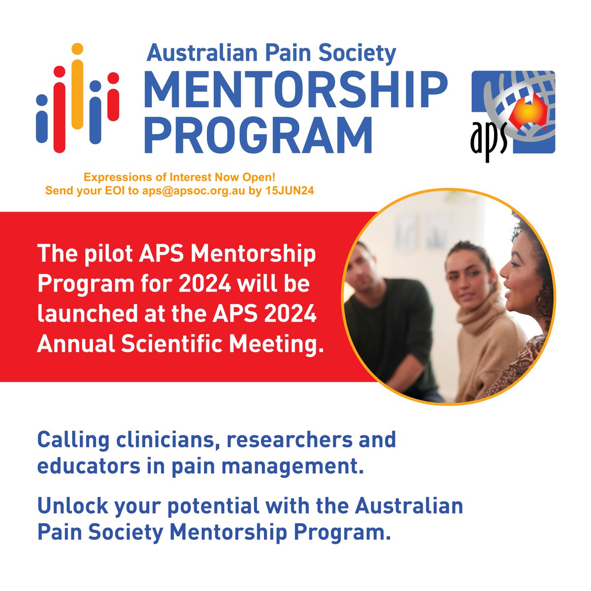 #AusPainSoc members: Send your Expression of Interest by email to aps@apsoc.org.au by 15JUN24