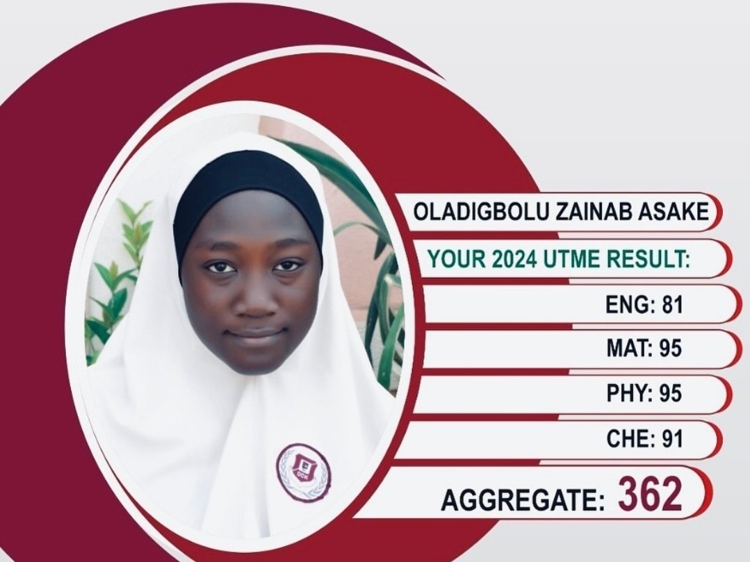 Congratulations Asake for making us proud. Highest 2024 UTME score so far. Omo dada.