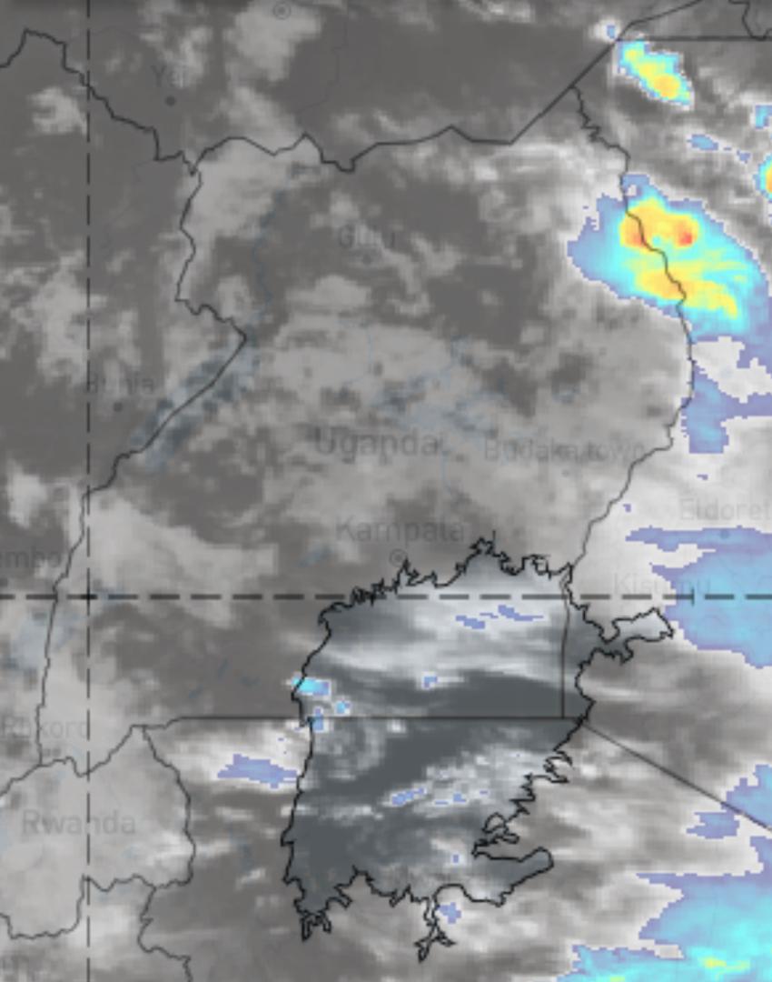 6hourly update:Most areas are partly cloudy this morning . This condition is expected to change into sunny intervals in most areas apart from Karamoja region & Ssese islands that will have isolated showers. In afternoon, isolated showers expected in areas to be defined in update.