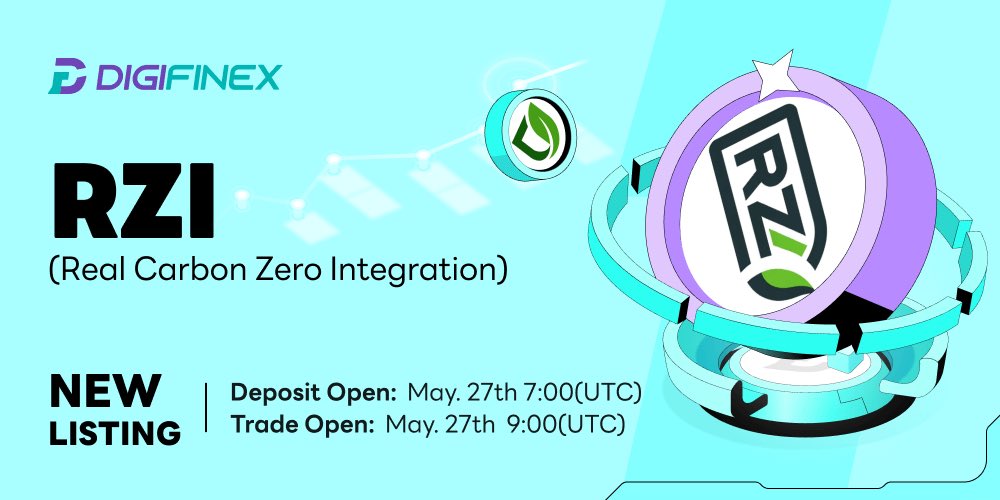 🆕 Spot New Listing $RZI #realcarbonzerointegration #DigiFinex is excited to announce the listing of $RZI #realcarbonzerointegration by @bluewingmotors！ ⏰Deposit opens: May 27th 2024 7:00(UTC) 💰Trading starts: May 27th 2024 9:00(UTC) Trading Link: tinyurl.com/yfkv4prd…