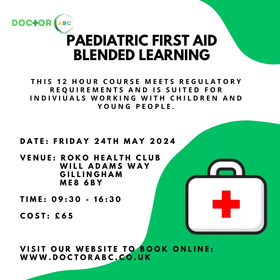 Check out our May open courses.
Ideal for individuals and small groups. 
Don’t miss out on our introductory offers.
To avoid disappointment secure your place online today #firstaidcourses #gillingham #medway #medwaytowns #faversham #favershamkent #kentbusinesses #stafftraining