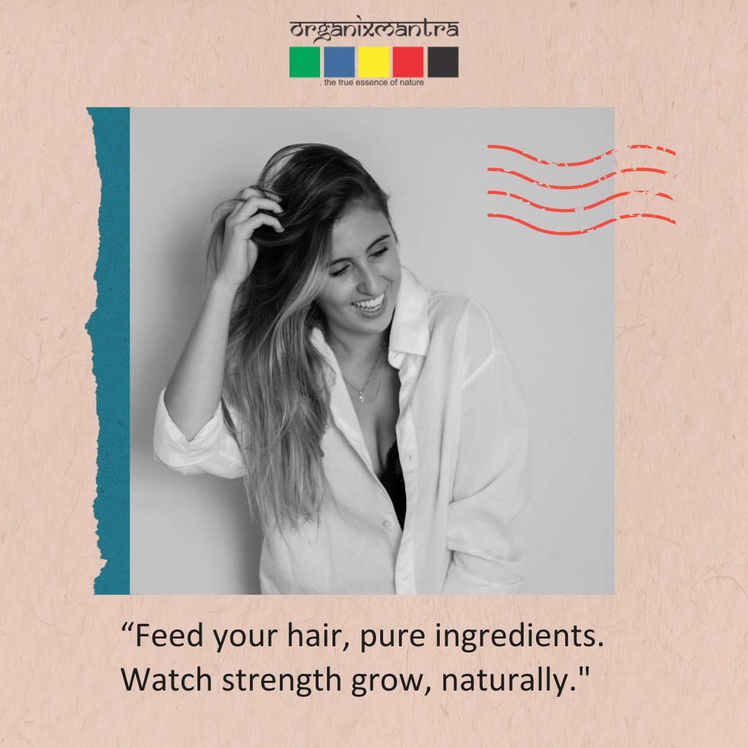 Kick off your week with nature’s touch! 🌿 Feed your hair with pure, organic ingredients for strength and vitality. Embrace holistic, healthy hair growth! 🌱 #NaturalBeauty #PureIngredients #OrganicHairCare #NaturalStrength #SustainableBeauty #OrganixMantra