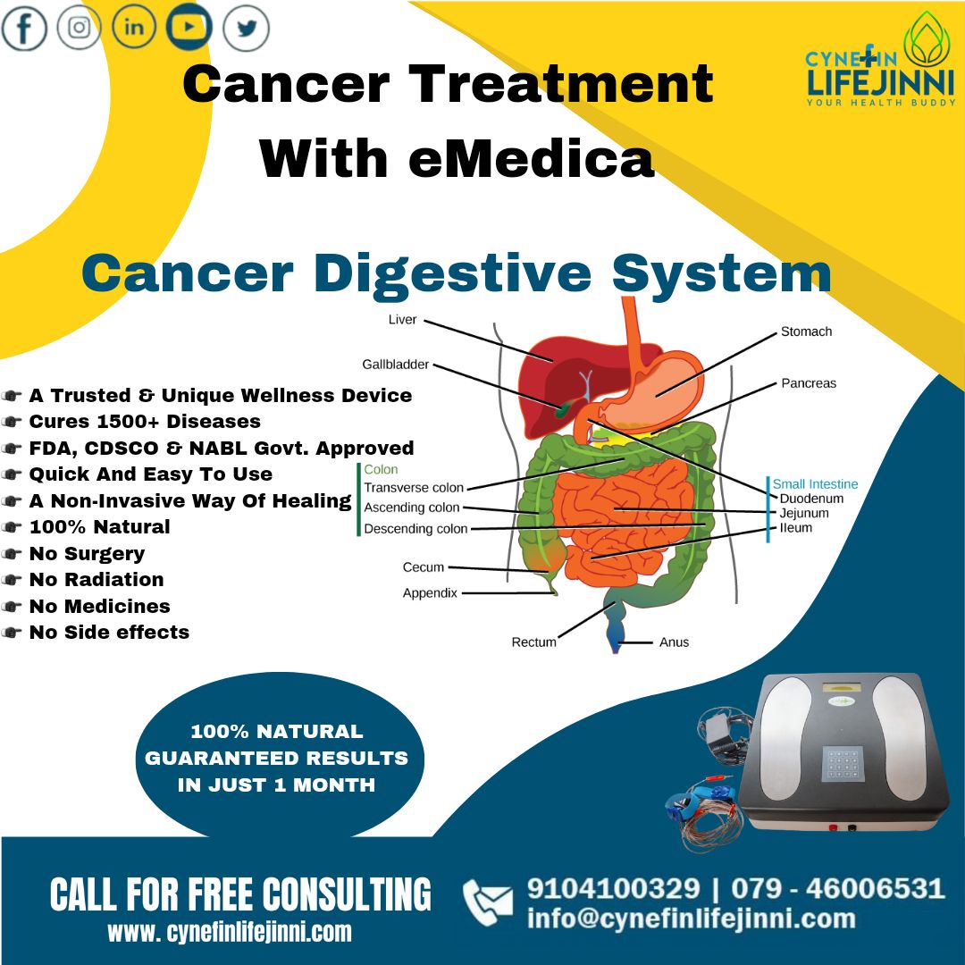 New Unique Cancer Treatment 100% Natural No Medicine, No Surgery, No Radiation
Get Relief from more than 1500+ Diseases by eMedica Wellness Device
A one-stop solution
'eMedica  Wellness Device'

To know more :
Visit our website: cynefinlifejinni.com
#wellness #healthandwellnes