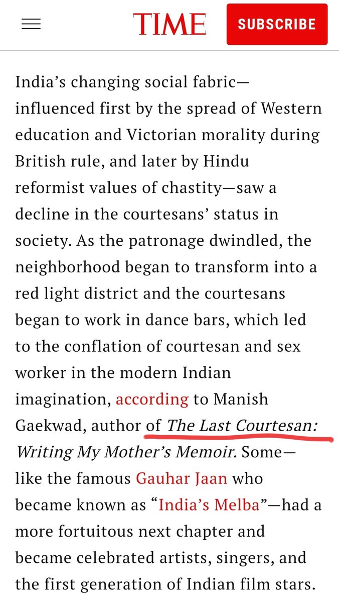 Last year, this day, I put out the cover image of TLC (see pinned tweet) hoping some people will read the book. The courtesan now appears in TIME magazine (yep, i forgot to breathe typing ALL CAPS). Itna toh sochna bhi WAQT ke pareh tha. Make a medal & wear this tweet. Mumma!😭❤️