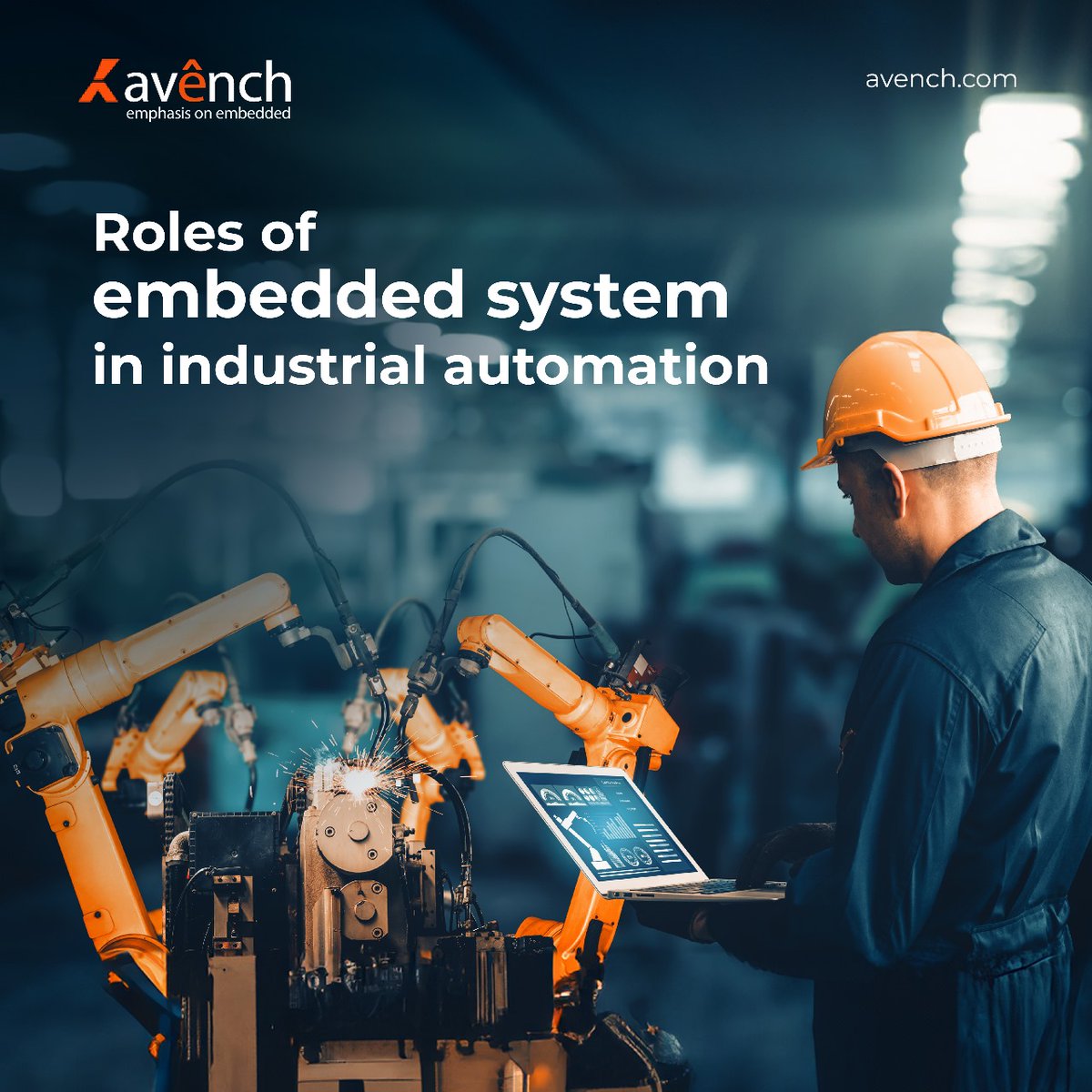 Unlock efficiency and innovation with Avench's embedded systems for industrial automation. Contact us for a free consultation today! avench.com #avenchsystem #embeddedsystems #IOTsystem #microcontrollers #TechVision #hardwaretools #embedded_system #IoTSecurity