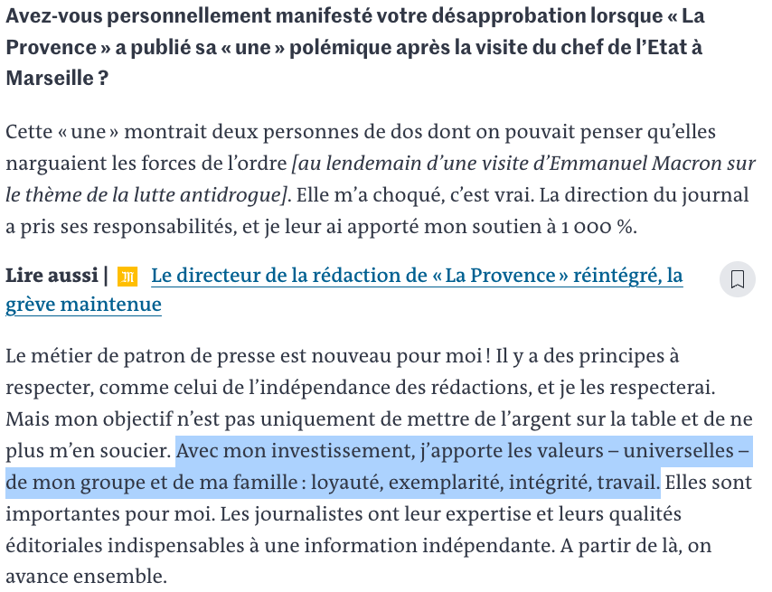 Saadé dans Le Monde, on sent quand même qu'il y a une valeur plus importante que les autres lemonde.fr/economie/artic…