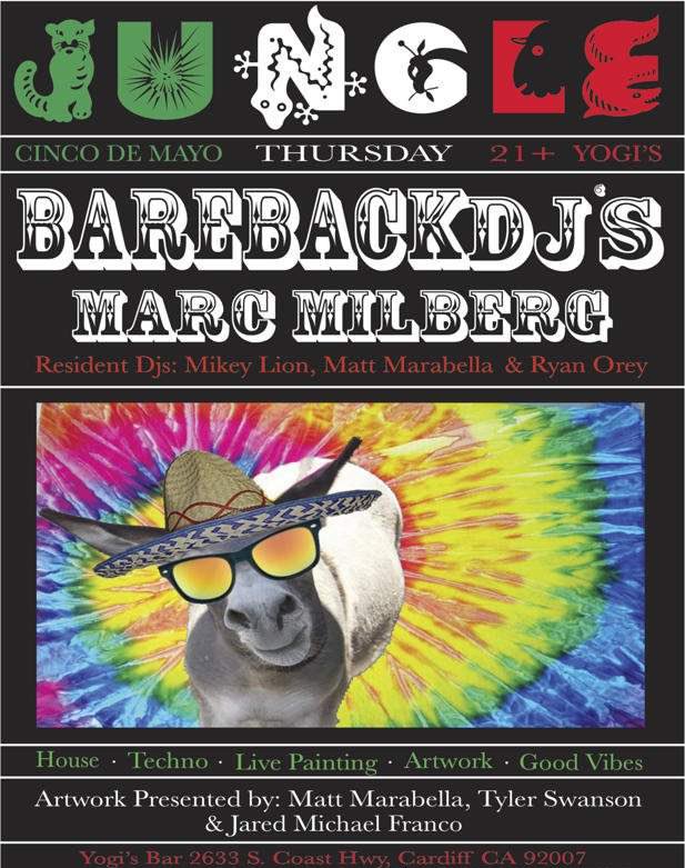 13 years ago we threw a party called JUNGLE at Yogi's Beach Bar &amp; Grill in Cardiff, CA where our headliner was the aussie duo, Bareback DJs. That duo went on to become Cut Snake and FISHER.