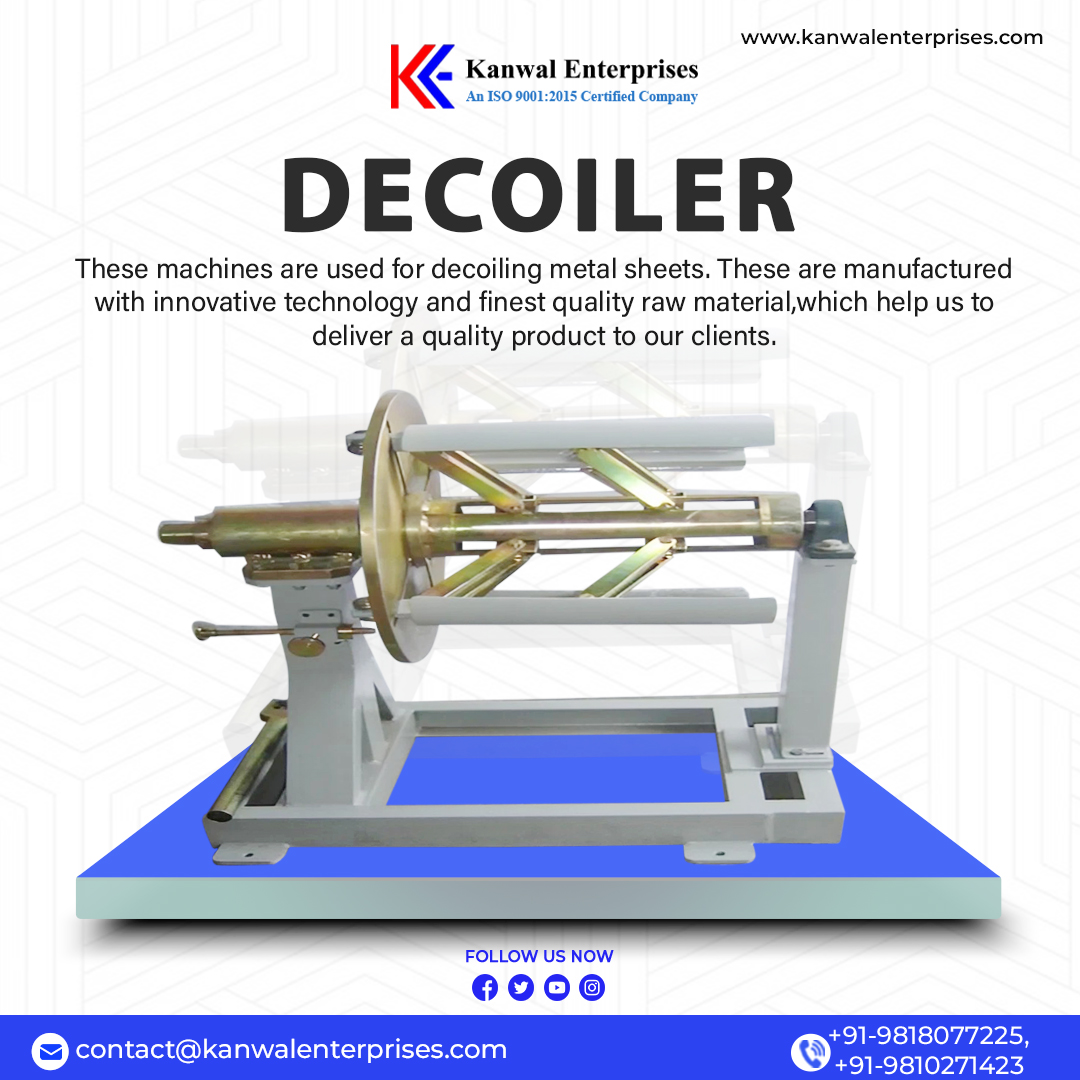 A decoiler is a powered piece of equipment designed to automatically feed sheet materials and adjust the amount of material released, thereby optimizing the overall capacity and efficiency of the production line.

#decoiler #sheetmetal #materialhandling #metalfabrication