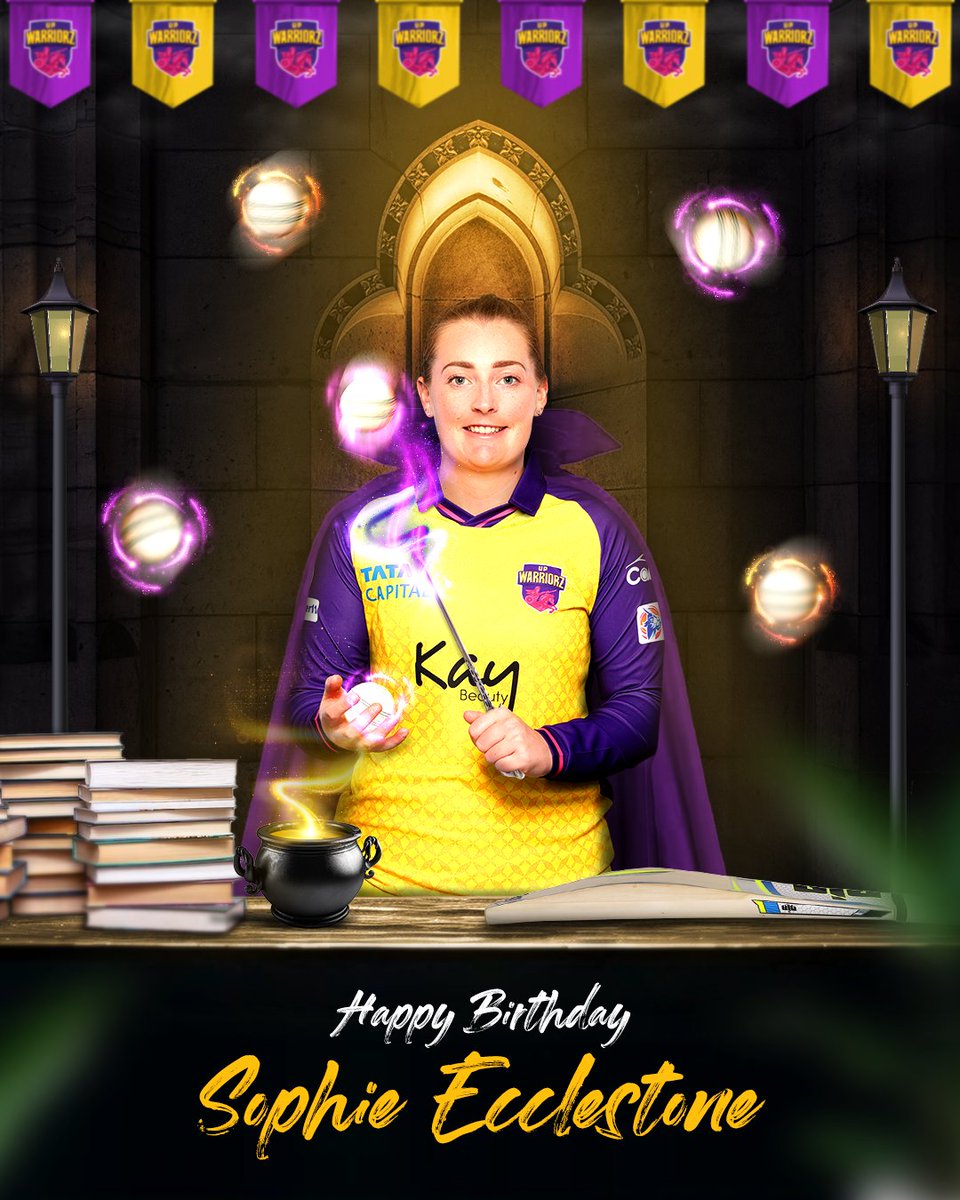 A day to celebrate her 𝑊𝑖𝑧𝑎𝑟𝑑𝑟𝑦 🪄 Wishing the No. 1 T20I & ODI bowling ace, @Sophecc19 a very happy birthday 💛🎂