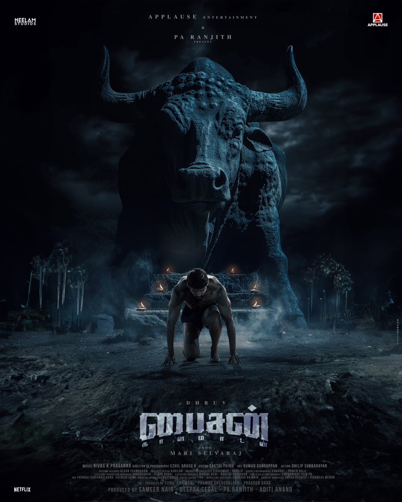 Mari Selvaraj (@mari_selvaraj) on Twitter photo கால்நடையாய் நடந்து வாரான் காளமாடன் அவன் கார்மேகம் போல வாரான் காளமாடன்…💥✨
#Bison
<a href="/beemji/">pa.ranjith</a> <a href="/NeelamStudios_/">Neelam Studios</a> <a href="/ApplauseSocial/">Applause Entertainment</a> <a href="/nairsameer/">Sameer Nair</a> <a href="/deepaksegal/">Deepak Segal</a> <a href="/Tisaditi/">Aditi Anand</a>
#DhruvVikram <a href="/anupamahere/">Anupama Parameswaran</a> <a href="/LalDirector/">Lal</a> <a href="/PasupathyMasi/">Pasupathy Masilamani</a> <a href="/rajisha_vijayan/">Rajisha Vijayan</a> <a href="/KalaiActor/">Kalaiyarasan</a>
<a href="/editorsakthi/">Sakthi Thiru</a> @Kumar_Gangappan கால்நடையாய் நடந்து வாரான் காளமாடன் அவன் கார்மேகம் போல வாரான் காளமாடன்…💥✨
#Bison
<a href="/beemji/">pa.ranjith</a> <a href="/NeelamStudios_/">Neelam Studios</a> <a href="/ApplauseSocial/">Applause Entertainment</a> <a href="/nairsameer/">Sameer Nair</a> <a href="/deepaksegal/">Deepak Segal</a> <a href="/Tisaditi/">Aditi Anand</a>
#DhruvVikram <a href="/anupamahere/">Anupama Parameswaran</a> <a href="/LalDirector/">Lal</a> <a href="/PasupathyMasi/">Pasupathy Masilamani</a> <a href="/rajisha_vijayan/">Rajisha Vijayan</a> <a href="/KalaiActor/">Kalaiyarasan</a>
<a href="/editorsakthi/">Sakthi Thiru</a> @Kumar_Gangappan