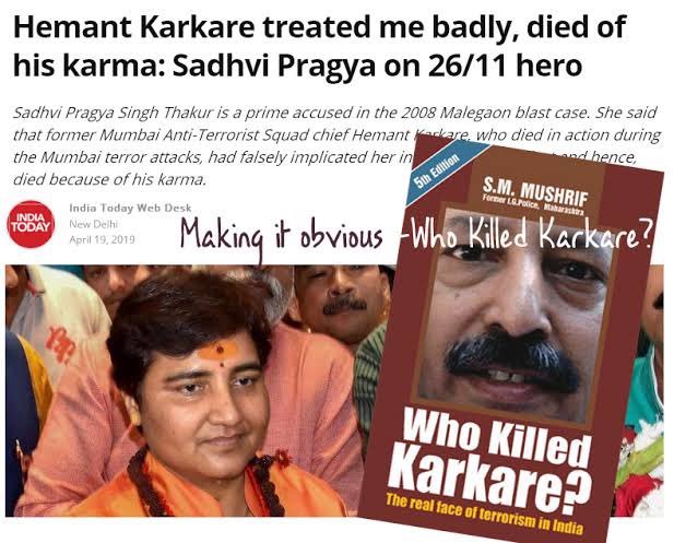 Mr @narendramodi Nation need aanswer!!!! Who Killed Hemant Karkare @RSSorg or Kasab #RealFaceOfRSSTerrorism