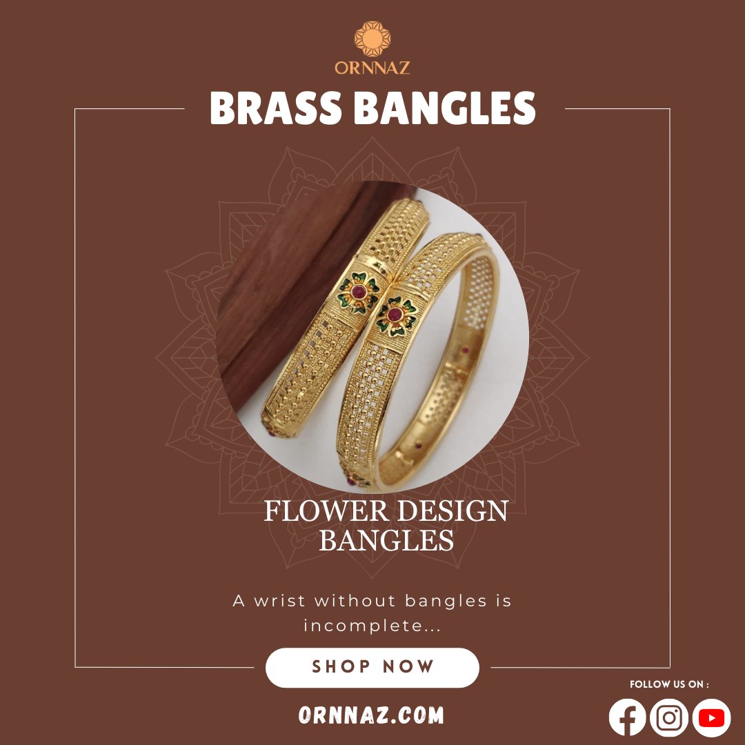 Buy Brass Bangles at #ornnazartificialjewellery for #women and get 20% off on your favorite Jewellery

ornnazartificialjewellery.com/brass-high-gol…

#ornnaz
#ornnazartificialjewellery
#bangles
#brassbangles
#antiquebrassbangles
#highgoldbrass
#bangleslovers
#dailywear
#dailywearbangles
#latestdesign