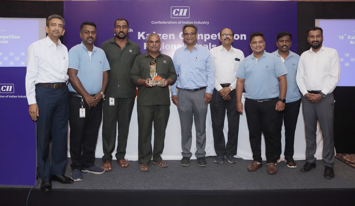 🏆 Celebrating innovation in the industry! 🌟 The Regional Finals of the CII KAIZEN Competition showcased remarkable achievements in continuous improvement. Congratulations to the winners in the Large Scale Category and MSME Category and Winners of Special Jury Award. #KAIZEN…