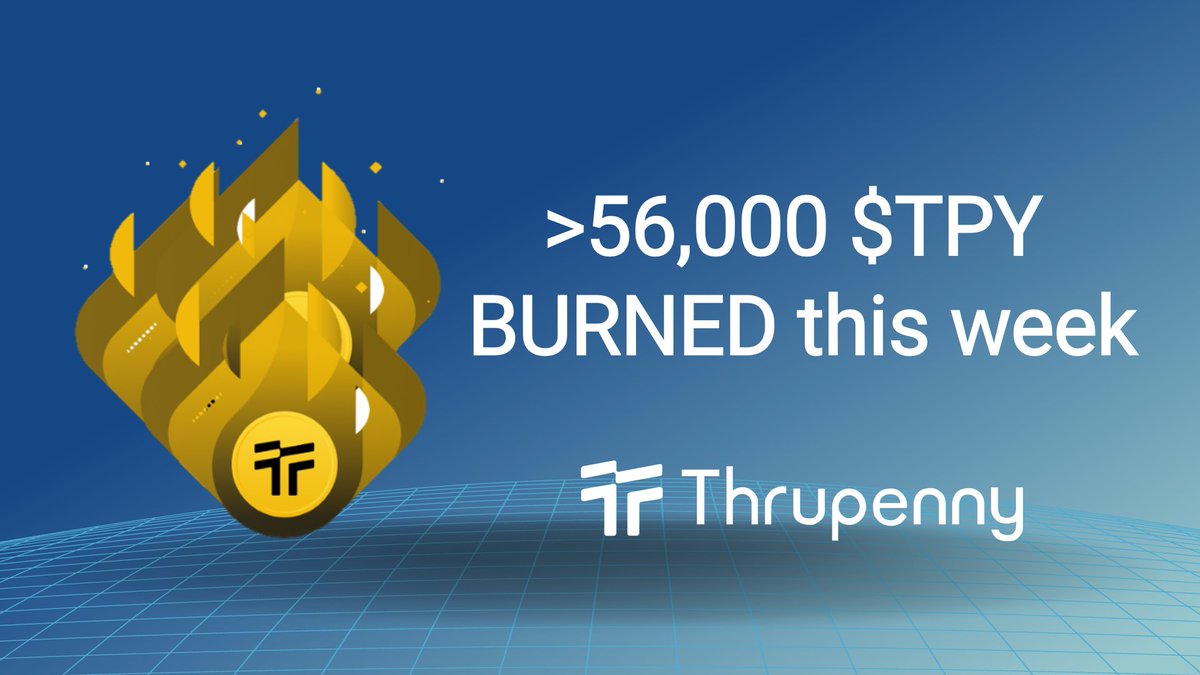 Keeping the momentum going! 🚀 This week, additional 56,000 $TPY #tokenburn, adding fuel to fire! 🔥That's the Thrupenny effect in action! Across #Ethereum & @arbitrum: arbiscan.io/tx/0xd21496e48… etherscan.io/tx/0x88f762341… arbiscan.io/tx/0xb794e55ec… arbiscan.io/tx/0xf76b46fc2……