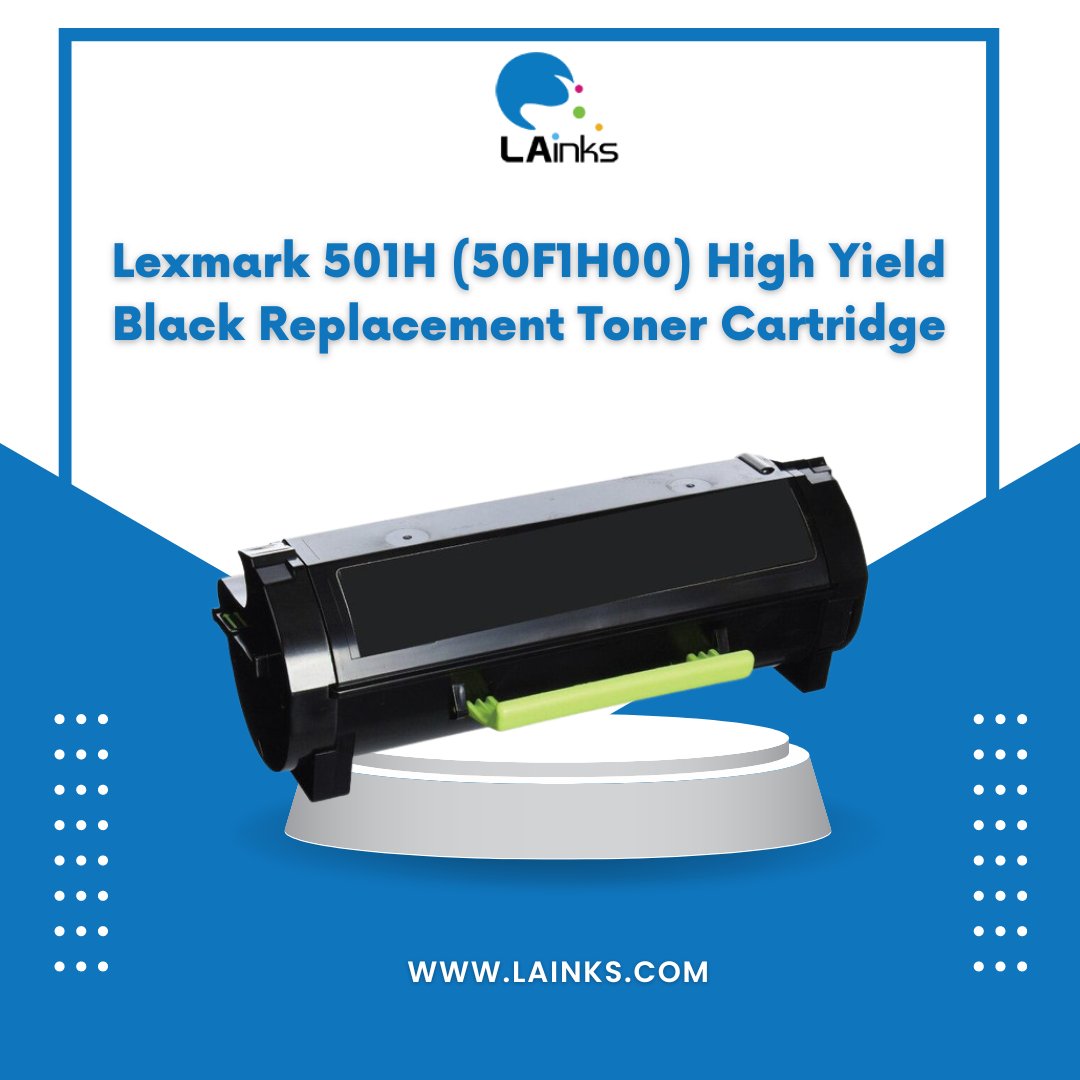 Lainks_com's tweet image. Top Selling Products on @lainks_com 🖨️

Lexmark 501H (50F1H00) High Yield Black Replacement Toner Cartridge

👉  12% OFF orders over $50
👉  Use Code - LAINKS12 at the checkout.

🌐 - bit.ly/3y182lT

#lainks #cartridge #topselling #OEMcartridge #ink #toner #OEM