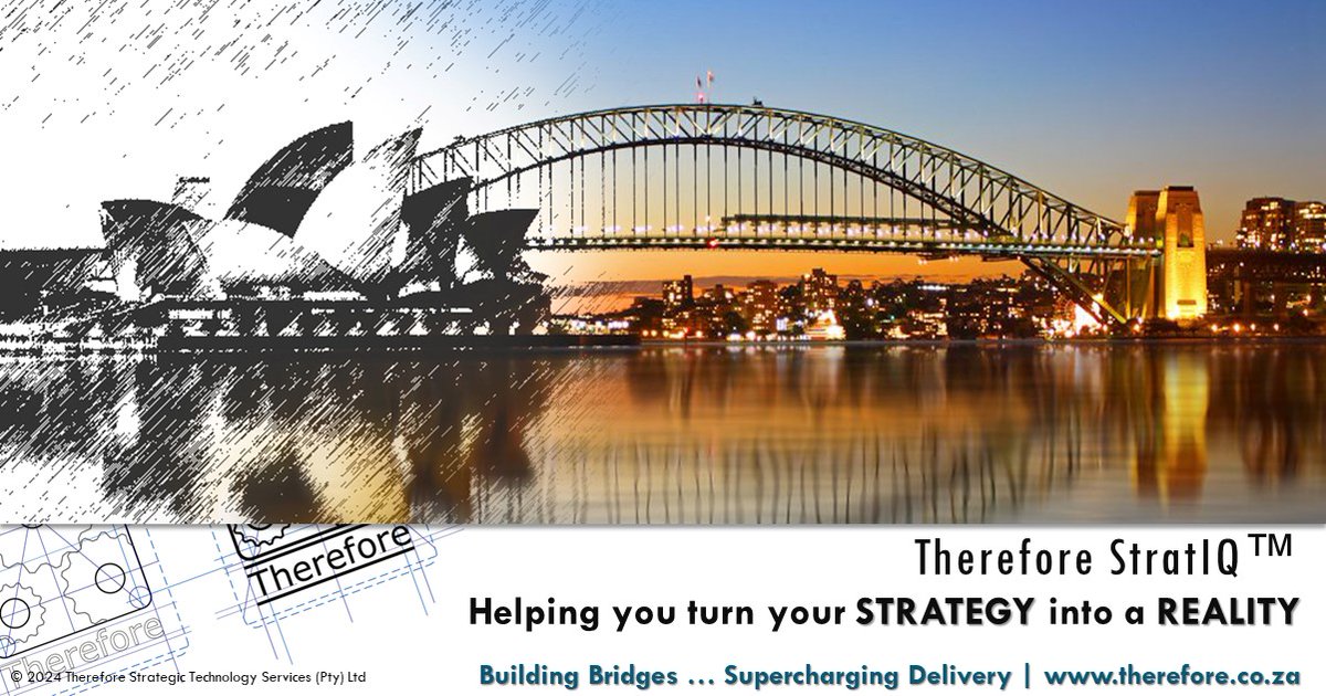 Sydney   Harbour Bridge. Therefore StratIQ™, helping you turn your strategy into a   reality. Making the management of strategy execution easy! #Strategy   #Execution #Bridge #SydneyHarbour #StratIQ