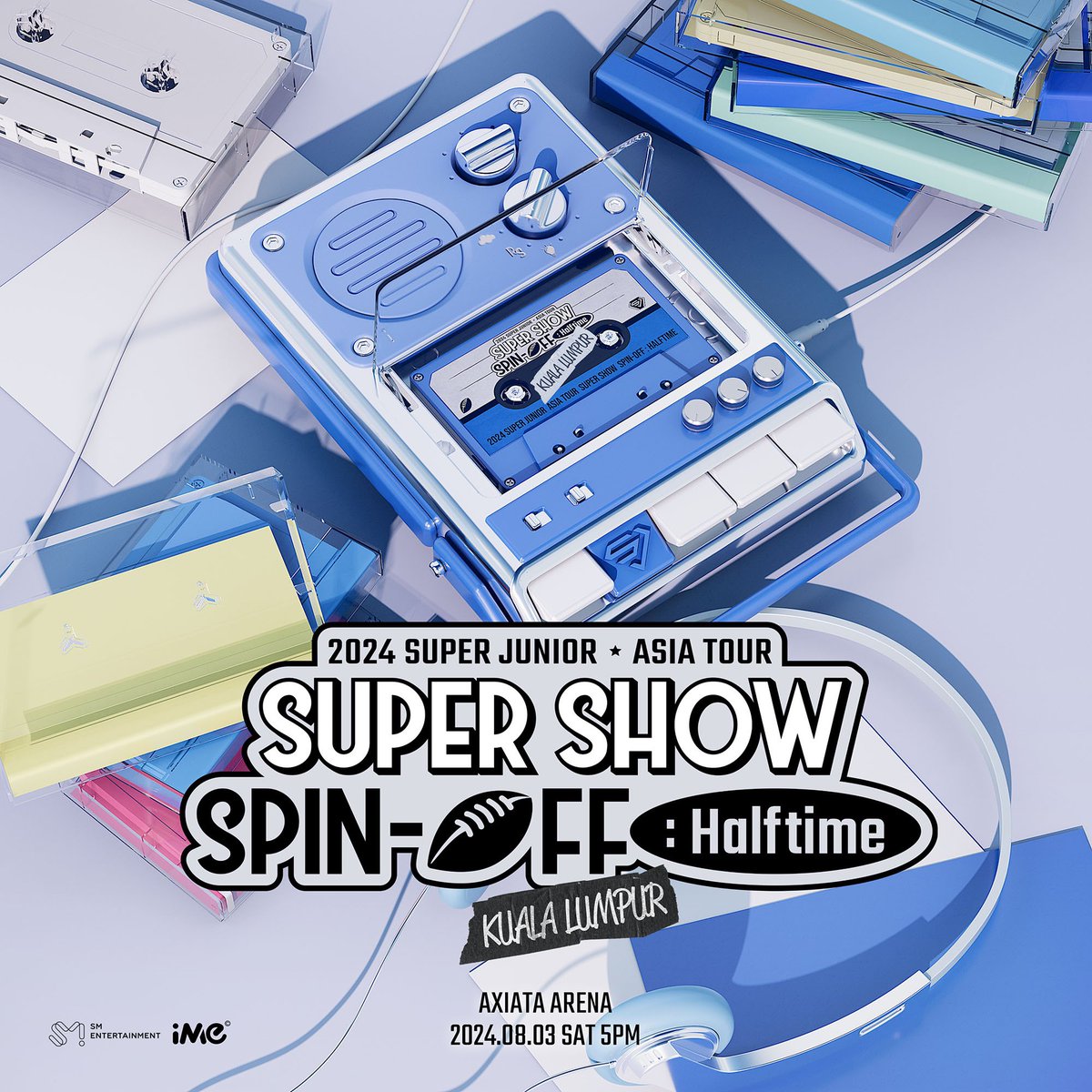 2024 SUPER JUNIOR <SUPER SHOW SPIN-OFF : Halftime> IN KUALA LUMPUR Tarikh: 3rd August 2024 Masa: 5PM Tempat: Axiata Arena Untuk info lebih konsert SUPER JUNIOR’s show, please stay tuned to iMe MY’s social media platform. #SuperShow_Spinoff_Halftime #SSS_HALFTIME #iMeMY #iMeAsia