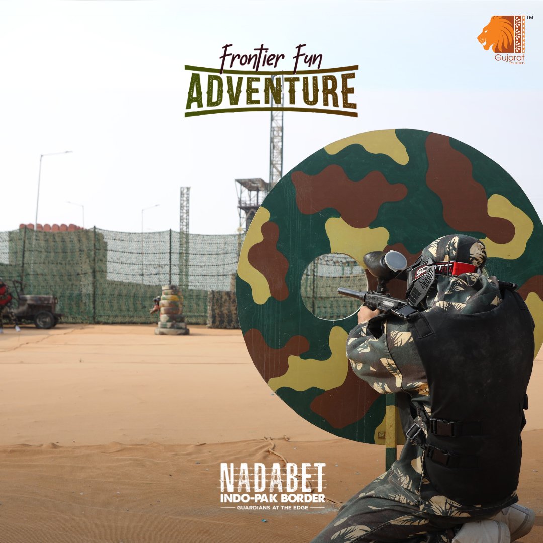 Get ready to ignite your competitive spirit at Nadabet! Immerse yourself in adrenaline-pumping activities such as #Paintball and other exciting challenges.

#visitnadabet #IndoPakBorder #NadabetBorder #SeemaDarshan #BorderSecurityForce #IndianArmy #gujarattourism