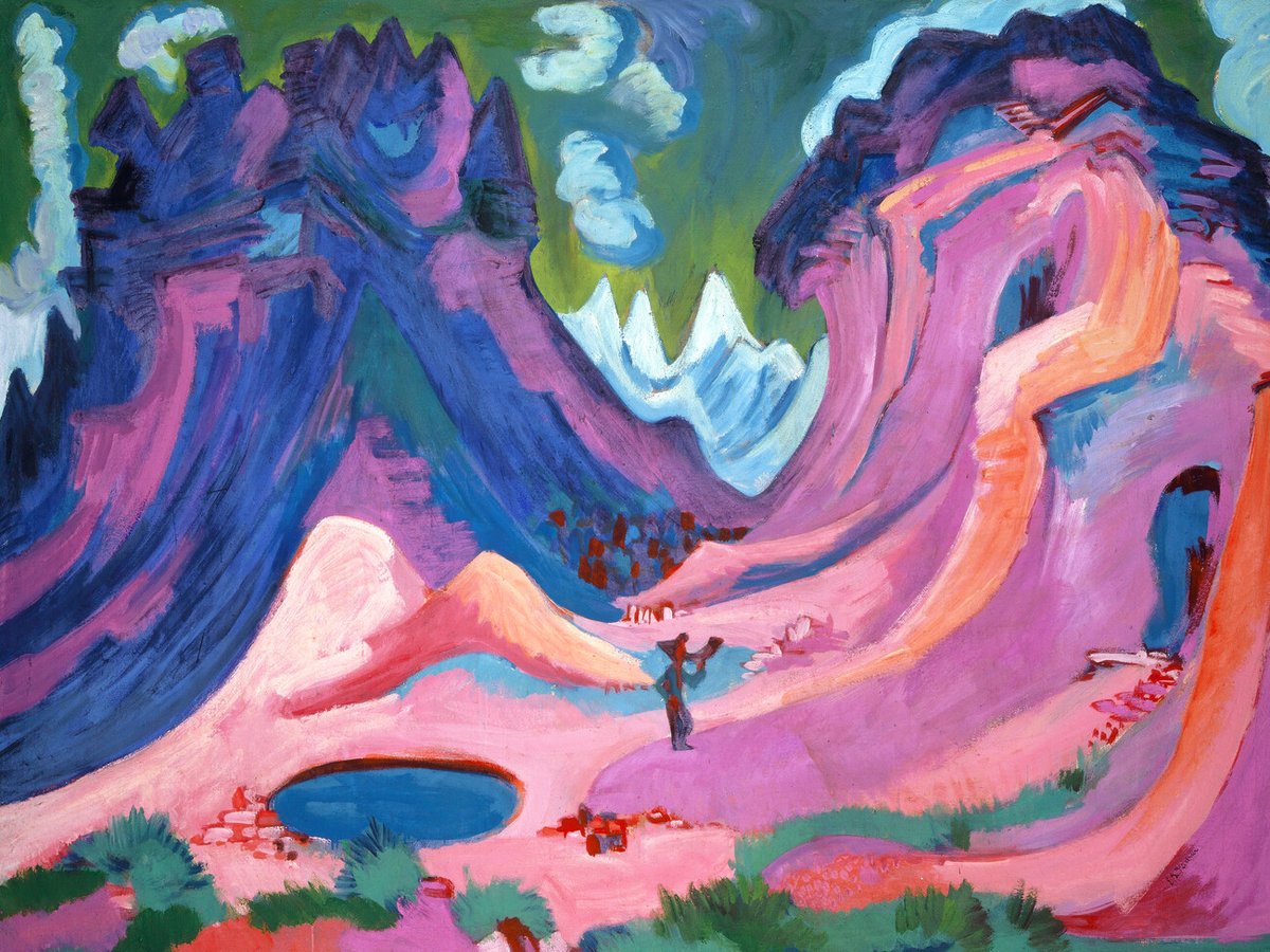 Ernst Ludwig Kirchner 🎨 ( 6 May 1880 - 15 June 1938 ). The Amselfluh, 1922/23.