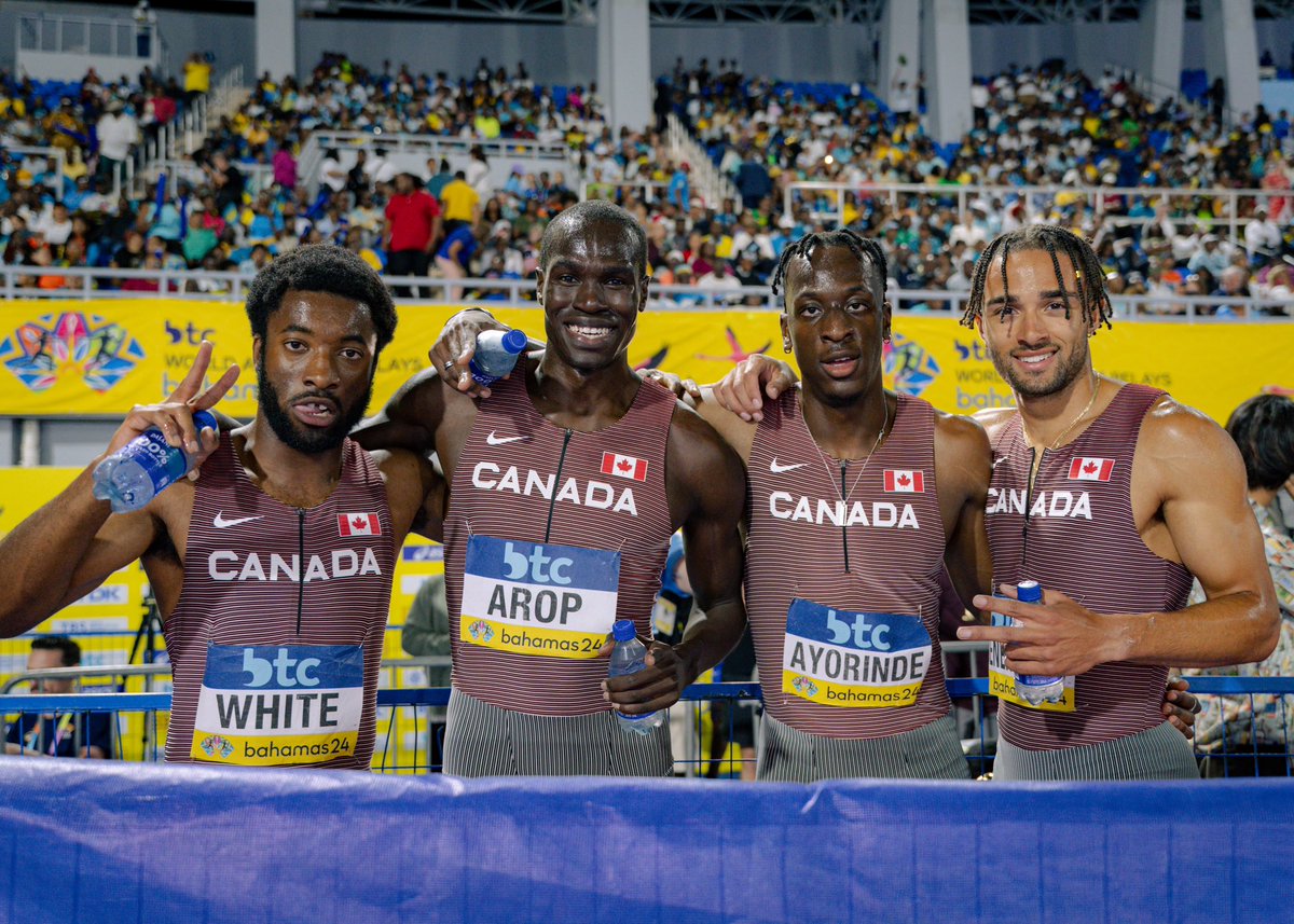 An incredible weekend for Team Canada in Nassau at #WorldRelays 🌴 3 Olympic Qualifications 2 Medals 🥈🥉 1 Canadian 🇨🇦 Record Paris 2024 up next! 📸: @worldathletics & Kenny Zhong