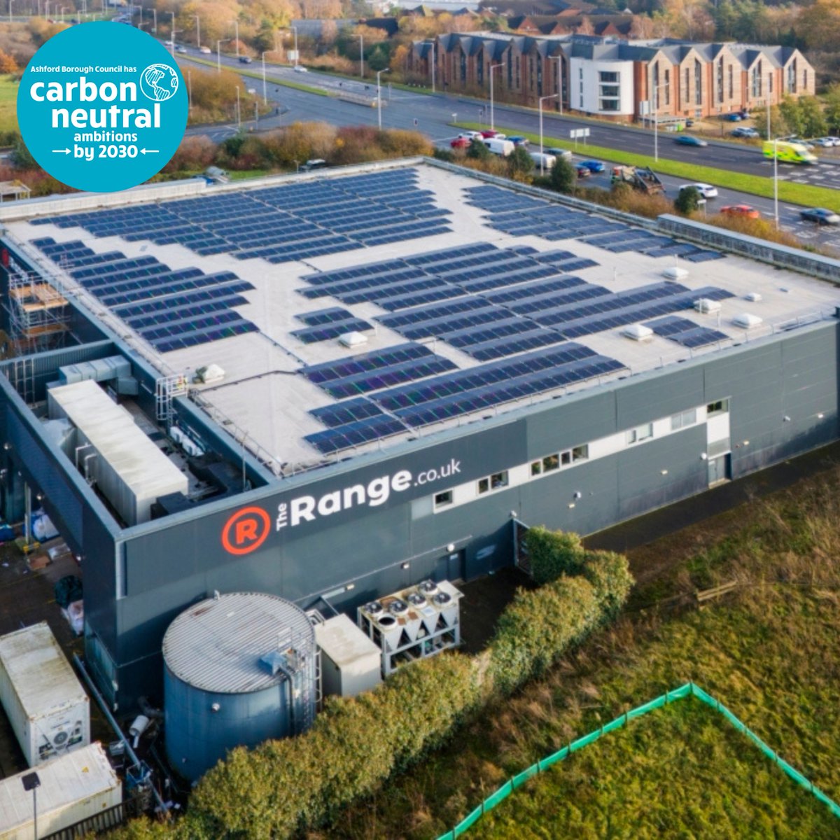 The Range chooses Borough for first solar rooftop project 👉 orlo.uk/UTtwu . #AshfordFOR #Ashford #Kent #solarenergy #carbonfootprint #eco #netzero #investment #climatechange #globalbrands #greenenergy