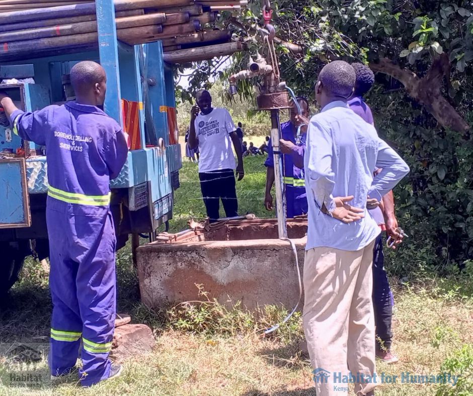 Exciting update from Homa Bay County! @hfh_kenya completes water test pumping, a crucial step in providing sustainable water solutions for the community and school. Ensuring access to clean water is a fundamental human right we're proud to champion. 💧🌍