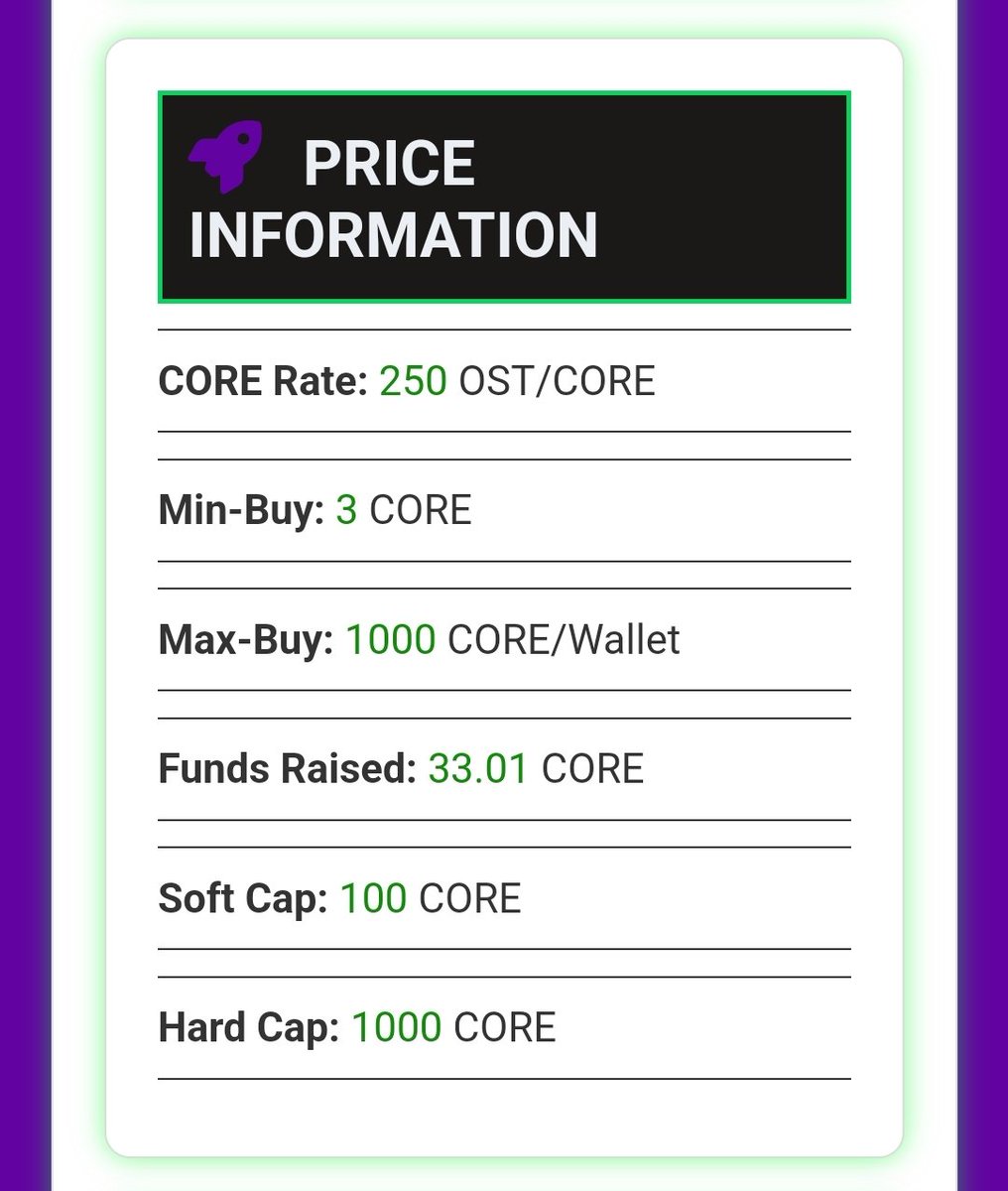 The TokenSale OST #CoreChain is still ongoing! This is the best moment for you to buy $OST at a very low price, as the first-stage sales quota is limited to only 100 CORE.

🛒 Buy OST: oreswap.xyz/core/tokensale/

$CORE #CoreDAO #OreSwap #TokenSale #CryptoInvesting