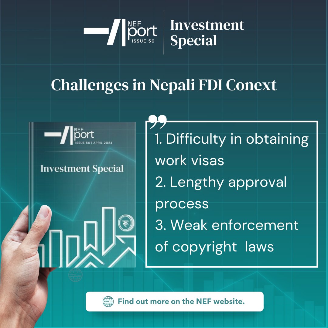 Some snippets from our recent issue of #NEFPort 56!

Read it on Issuu: shorturl.at/clxy0

#Nefport56 #Nepal #QuarterlyReport #InvestmentSummit #FDI
