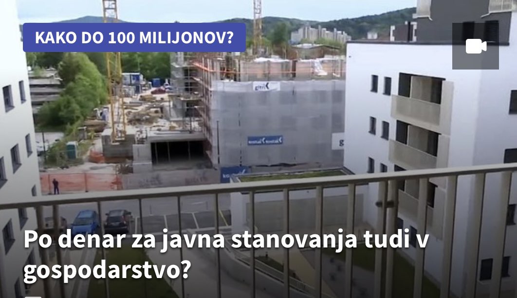 Zakaj bi morala kakorkoli za stanovanja v Ljubljani prispevati podjetja izven Ljubljane? Torej zopet vzet tistim, ki delajo in so uspešni in dati lenuhom na sociali.