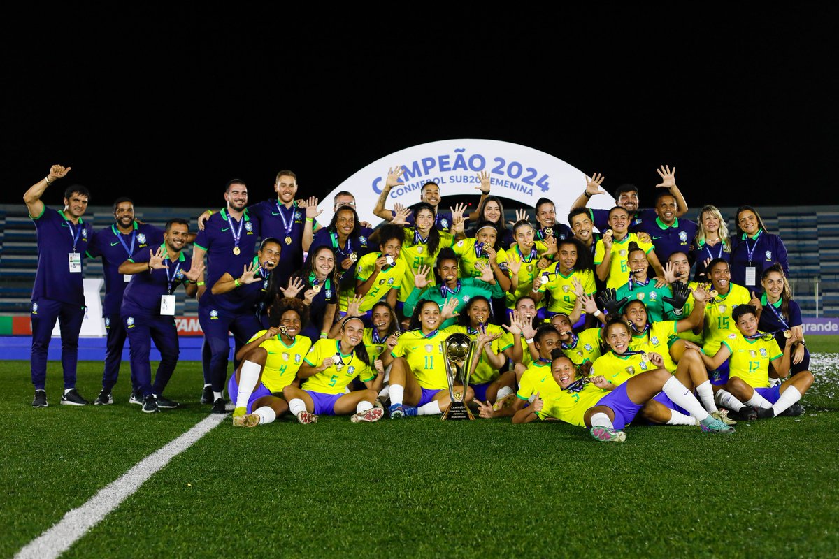 🔟 vezes @SelecaoFeminina! 🇧🇷

🏆 CONMEBOL #Sub20Fem

#AcrediteSempre