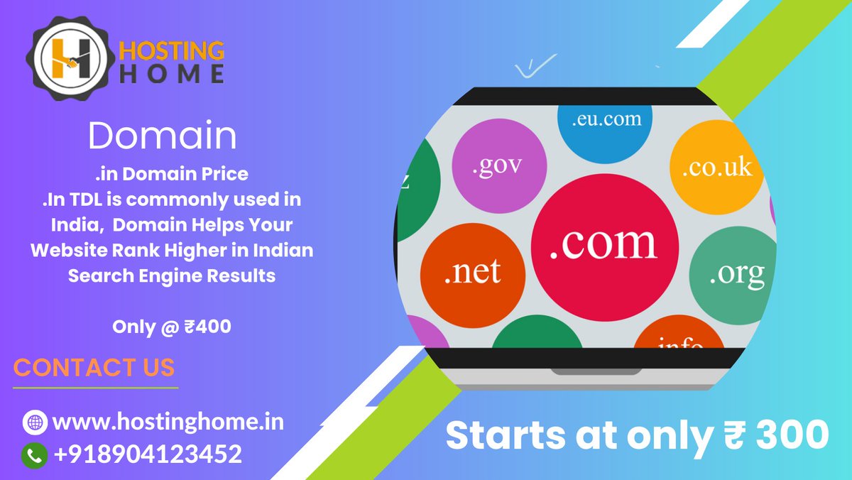 Your gateway to the web! Hosting Home offers top-notch domain services to help you establish your online presence effortlessly.
Visit Us
hostinghome.in/domain/
Contact us
+918904123452
+918904255424
#DomainServices
#DomainRegistration
#WebDomains
#OnlinePresence
#DomainHosting