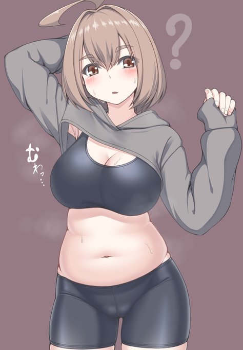 おなか描き直しました 