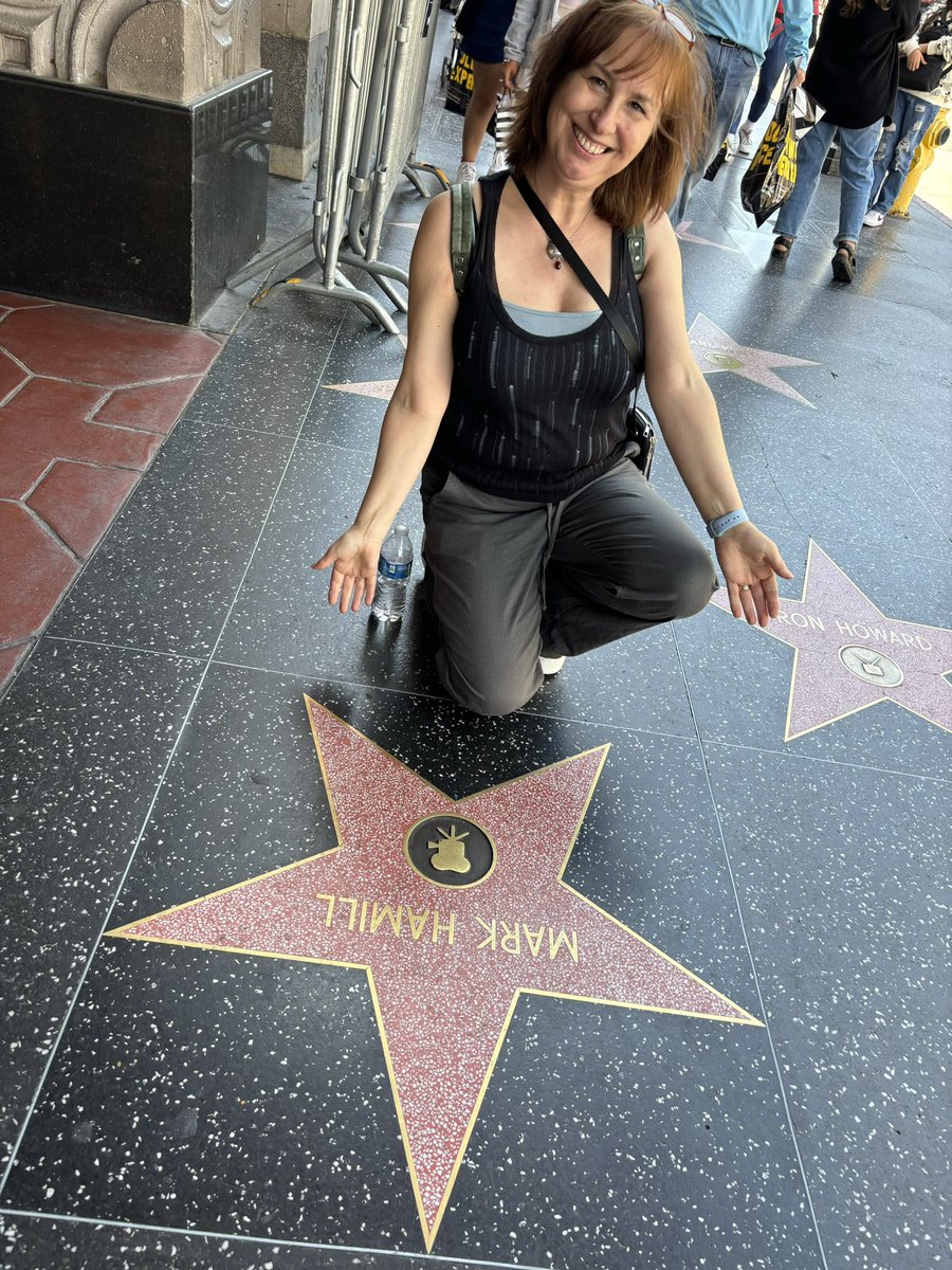 Loving my LA story - such an exciting place for a film fan to visit - especially when you can say Hi to your favourite actor @MarkHamill #ElCapitan #HollywoodWalkofFame