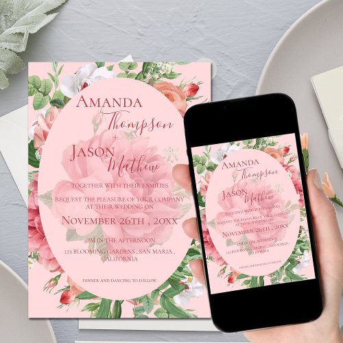 Pretty Blush Pink White Floral  Wedding Invitation zazzle.com/pretty_blush_p… via @zazzle 
#weddinginvitation #weddingstationery #floralweddinginvitation #pinkfloralweddinginvitation #zazzlemade