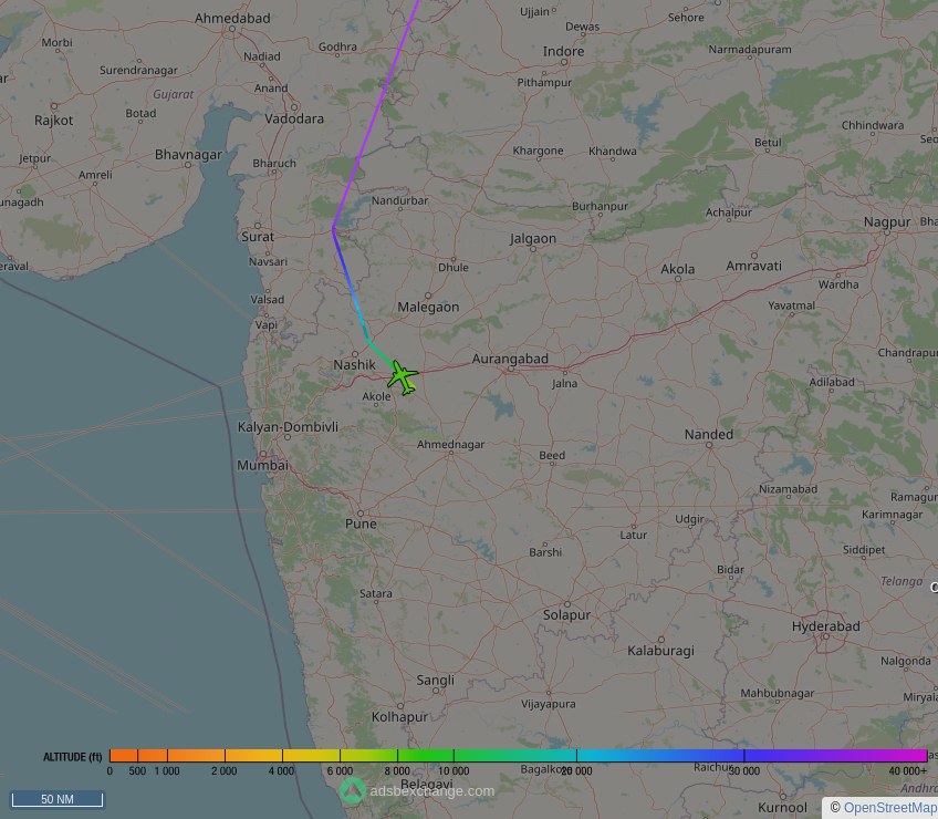 🇮🇳 Indian Air Force ✈️ B737 ( Boeing 737NG 7HI BBJ ) (K5014, #8002FB) as flight #VUAVC was just spotted over 🇮🇳 Maharashtra, #India at ☁️ 8425 ft.

🔴 Live tracking:
global.adsbexchange.com/?icao=8002FB

🖼️ by doppio.sh