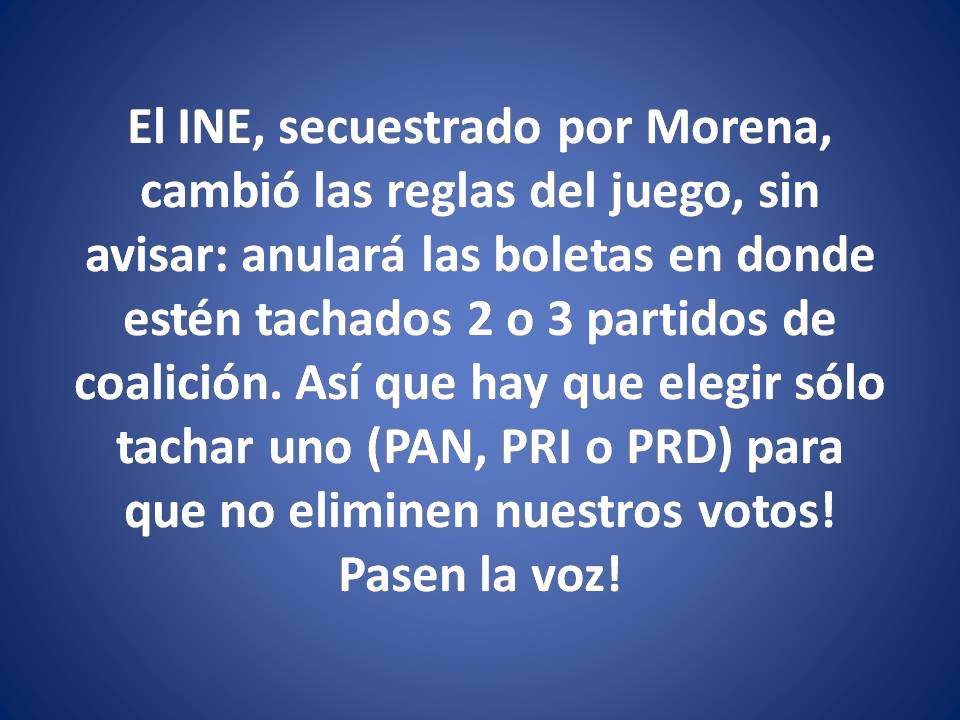 Pasen la voz!
#VotarEsDeChingones 
#MiVotoParaXochitl13 
#NiUnVotoAMorenaYMC2024