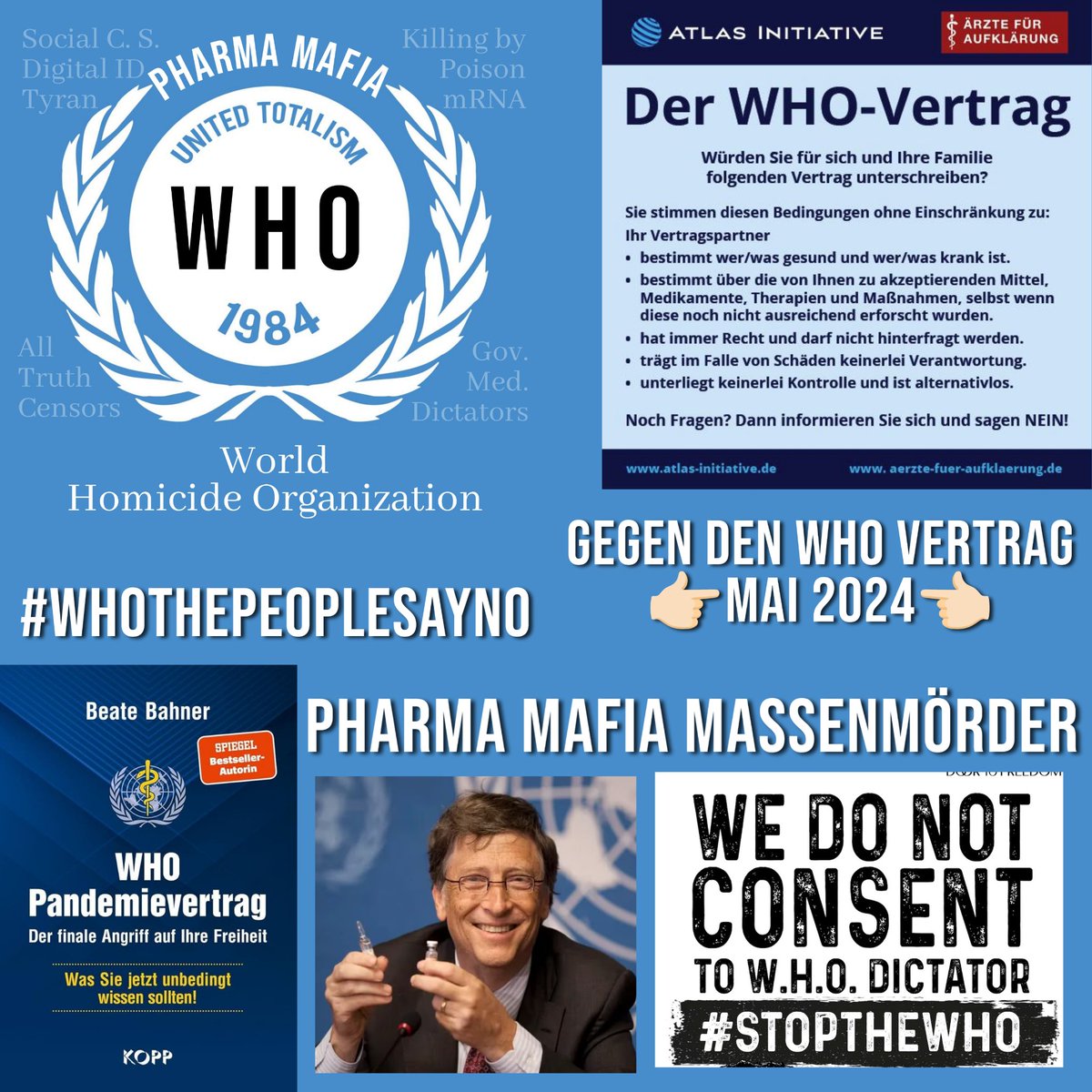 #Who #whovertrag #whothepeoplesayno 

Massenmörder Pharma Mafia auflösen ❗❗❗❗❗
