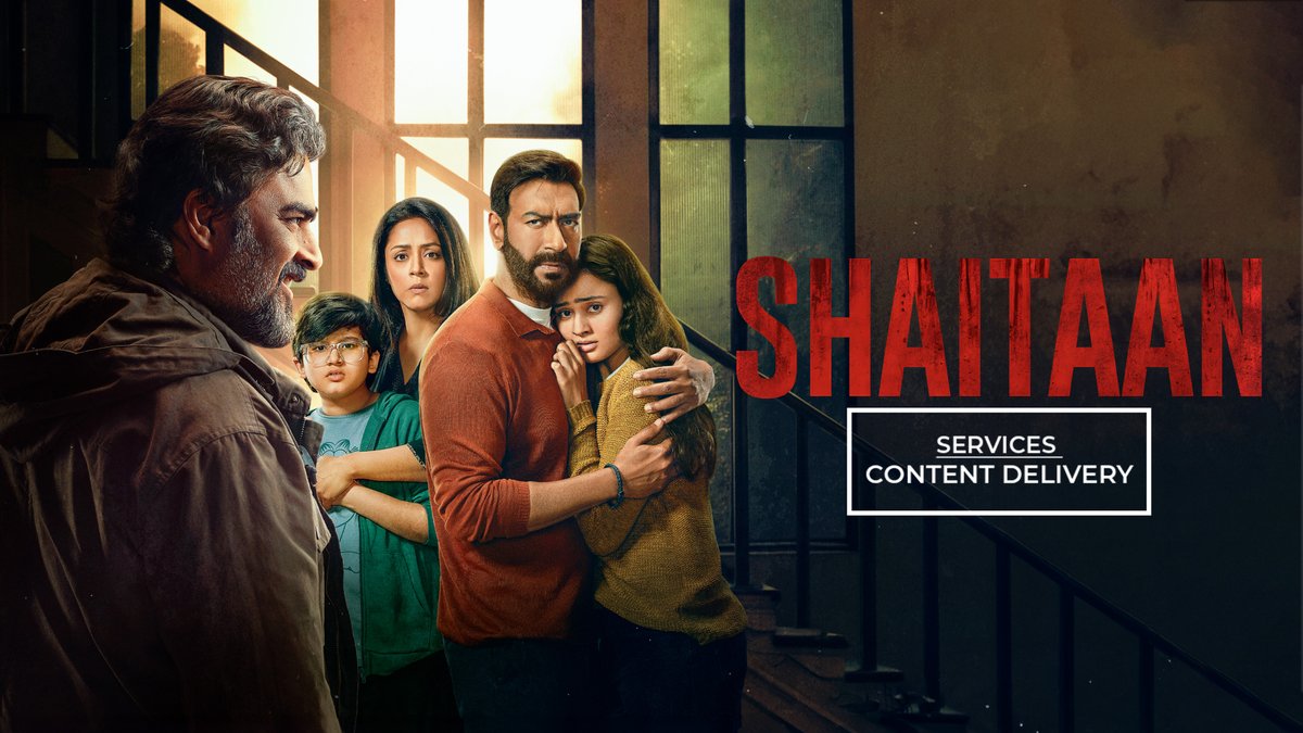 Content Delivery for Netflix by ZOO DIGITAL. Thank you team Reliance Industries Limited! It was a pleasure to be associated with you on this Film. Watch here: netflix.com/in/title/81760… #Shaitaan #AjayDevgn #RMadhavan #Jyothika #RelianceIndustriesLimited #Netflix #ZooDigital